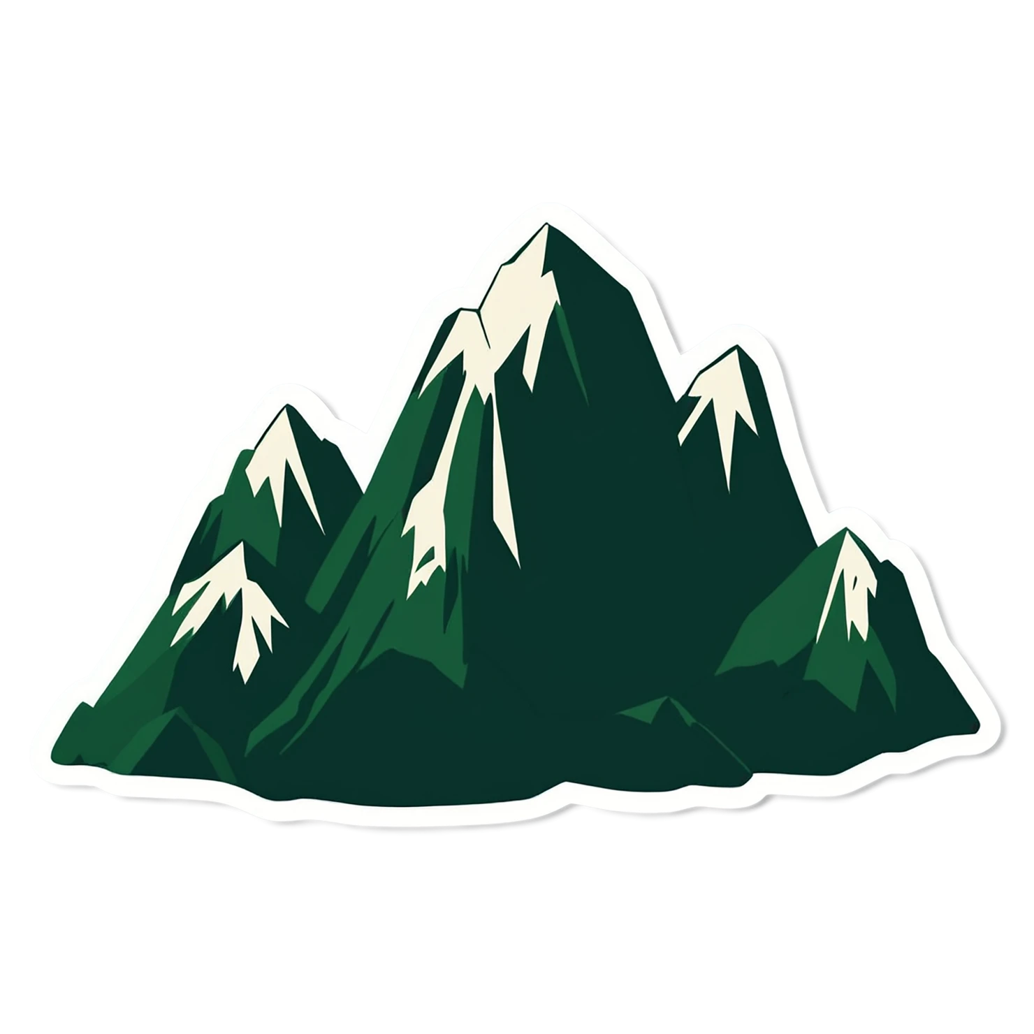 Mountain cute sticker isolated on transparent background #19981