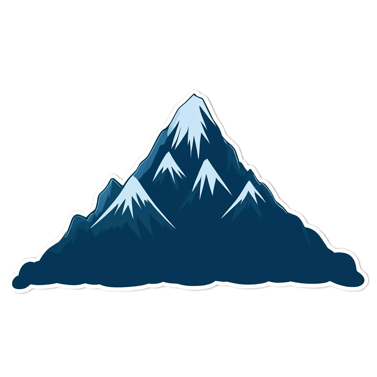 Mountain cute sticker isolated on transparent background #19993