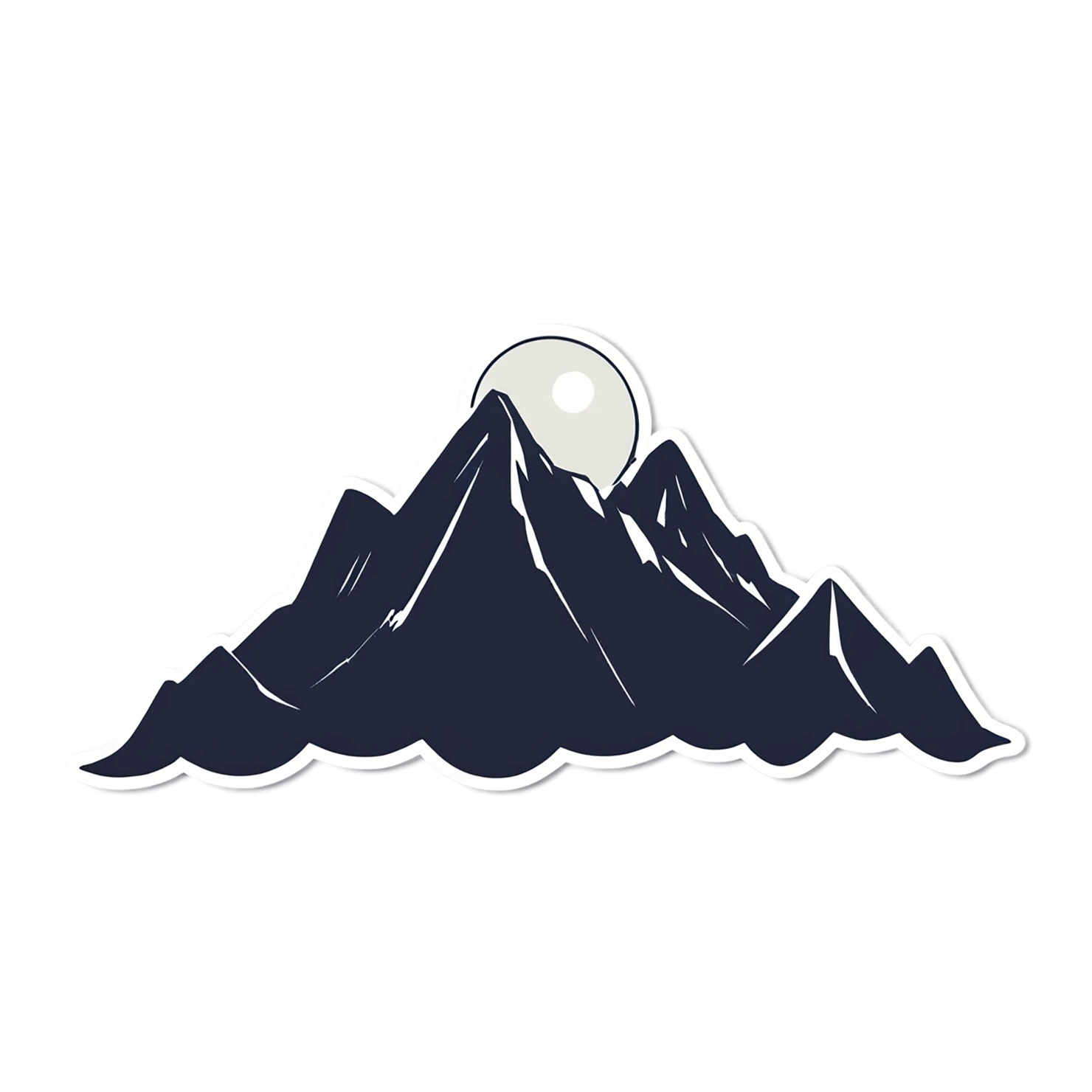 Mountain cute sticker isolated on transparent background #19994