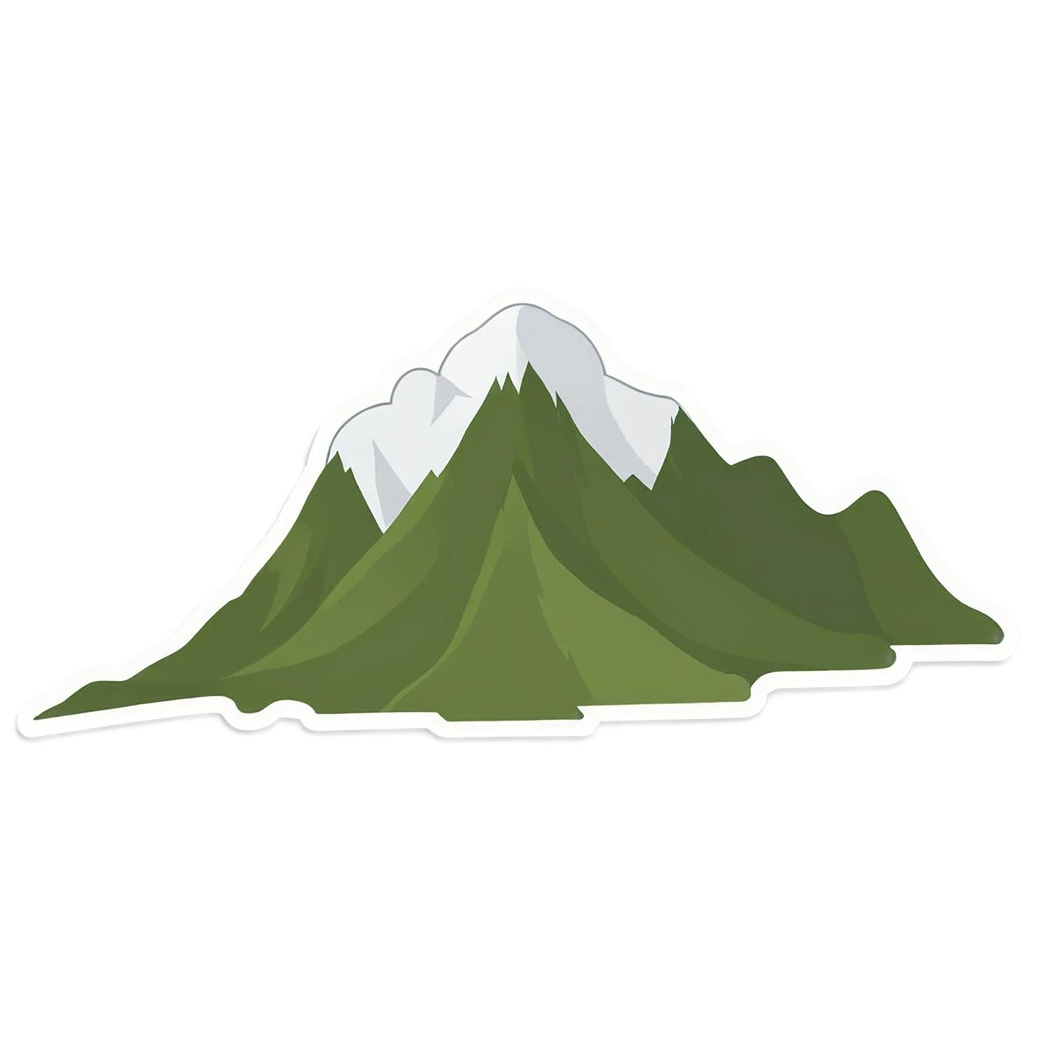 Mountain cute sticker isolated on transparent background #20008
