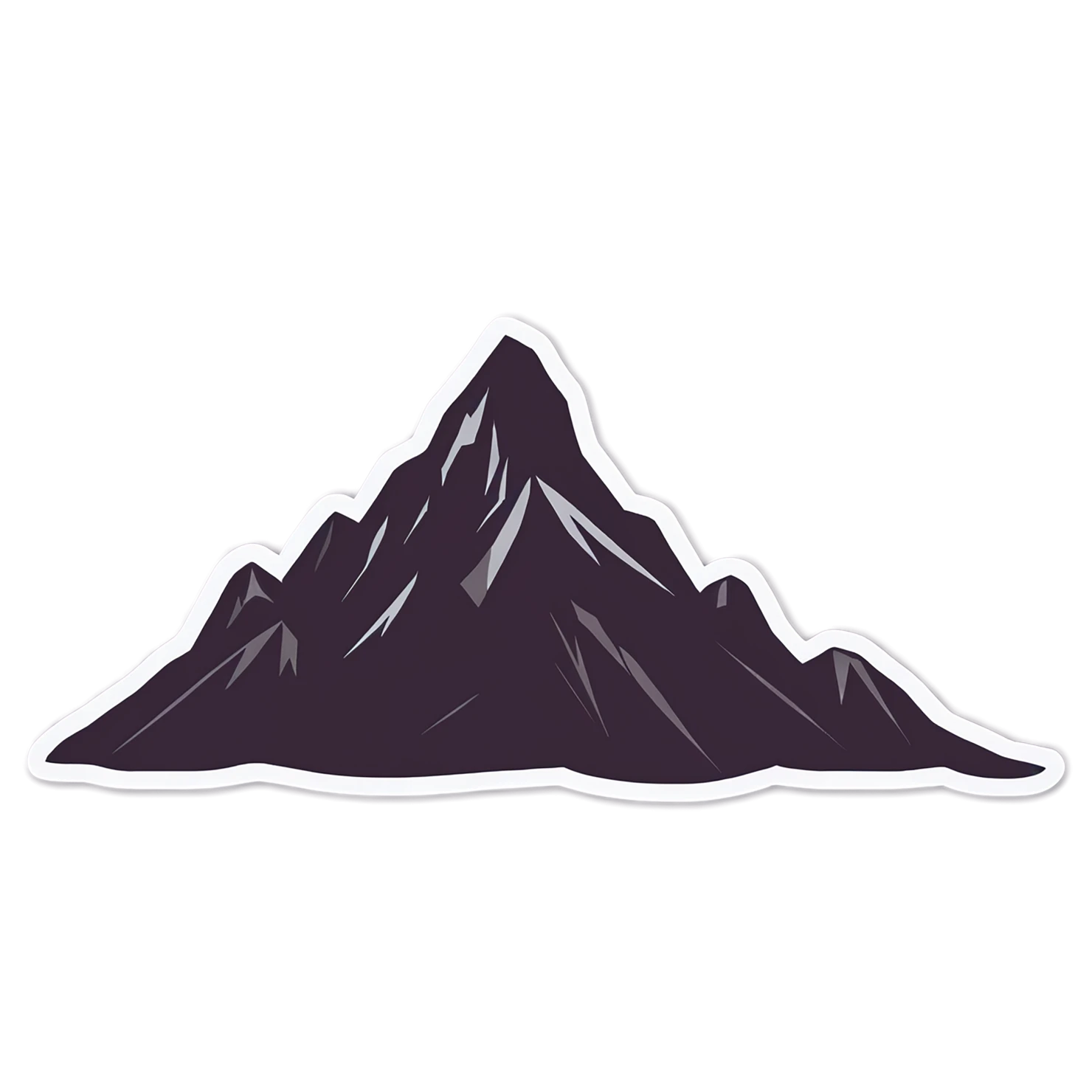Mountain cute sticker isolated on transparent background #20015