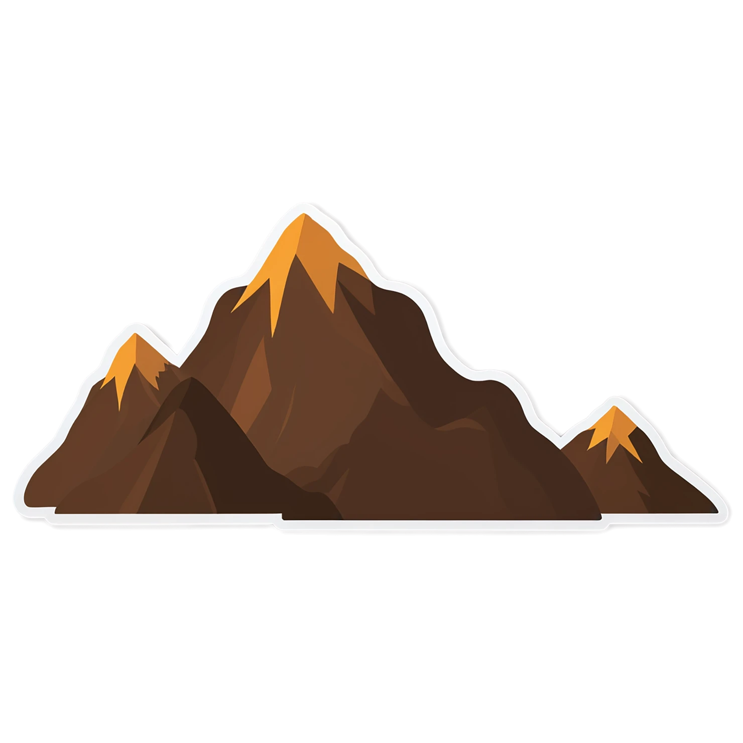 Mountain cute sticker isolated on transparent background #20025