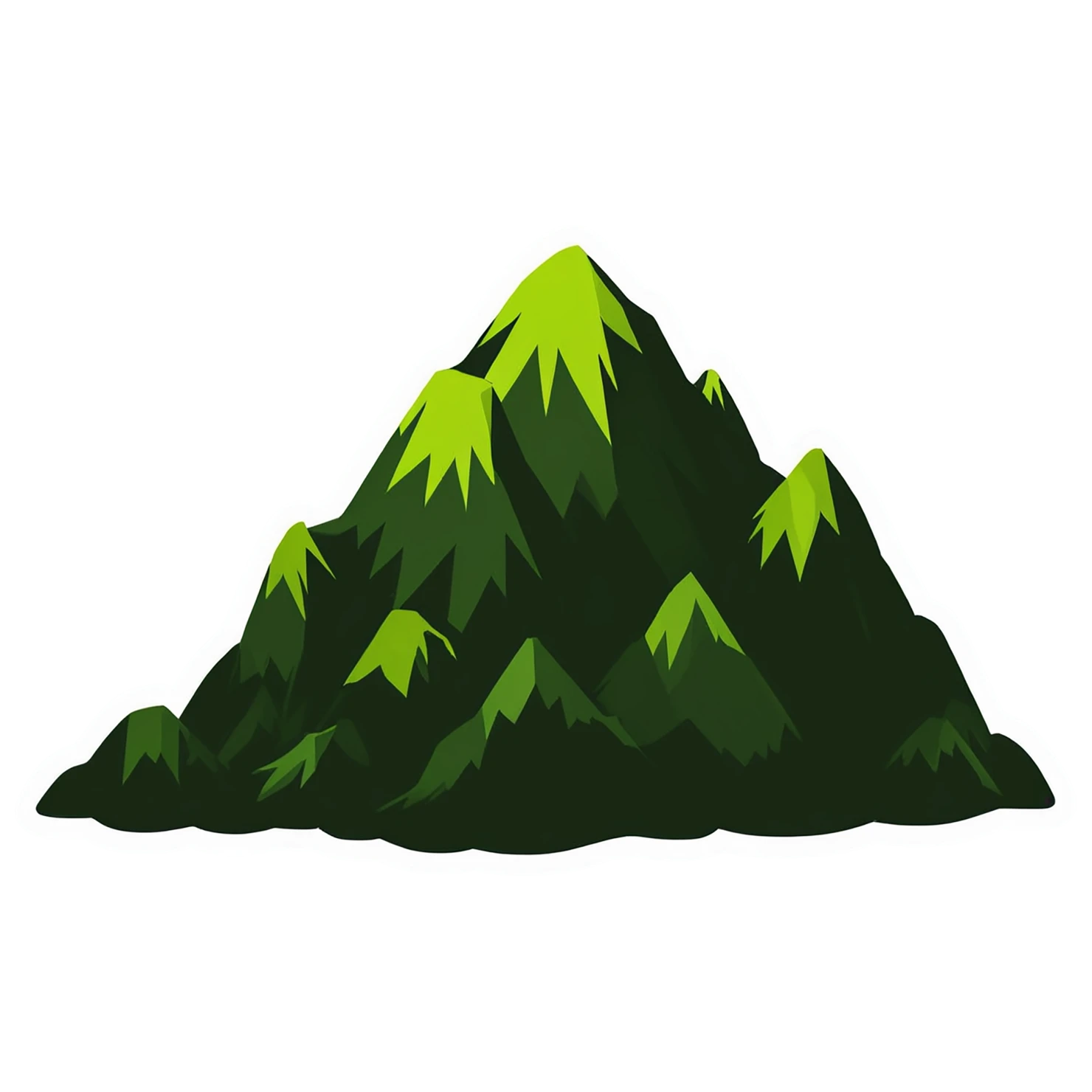 Mountain cute sticker isolated on transparent background #20027