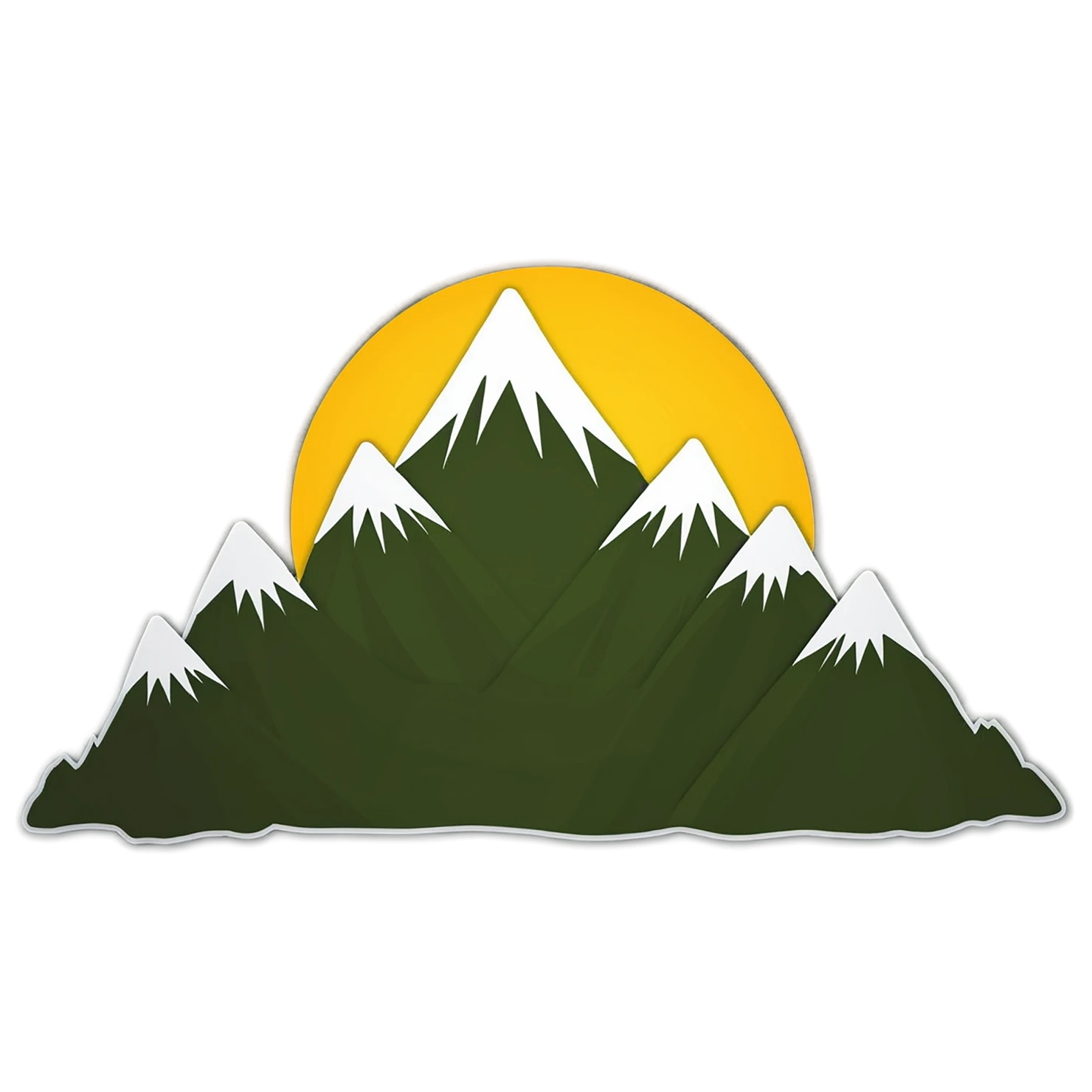 Mountain cute sticker isolated on transparent background #20031