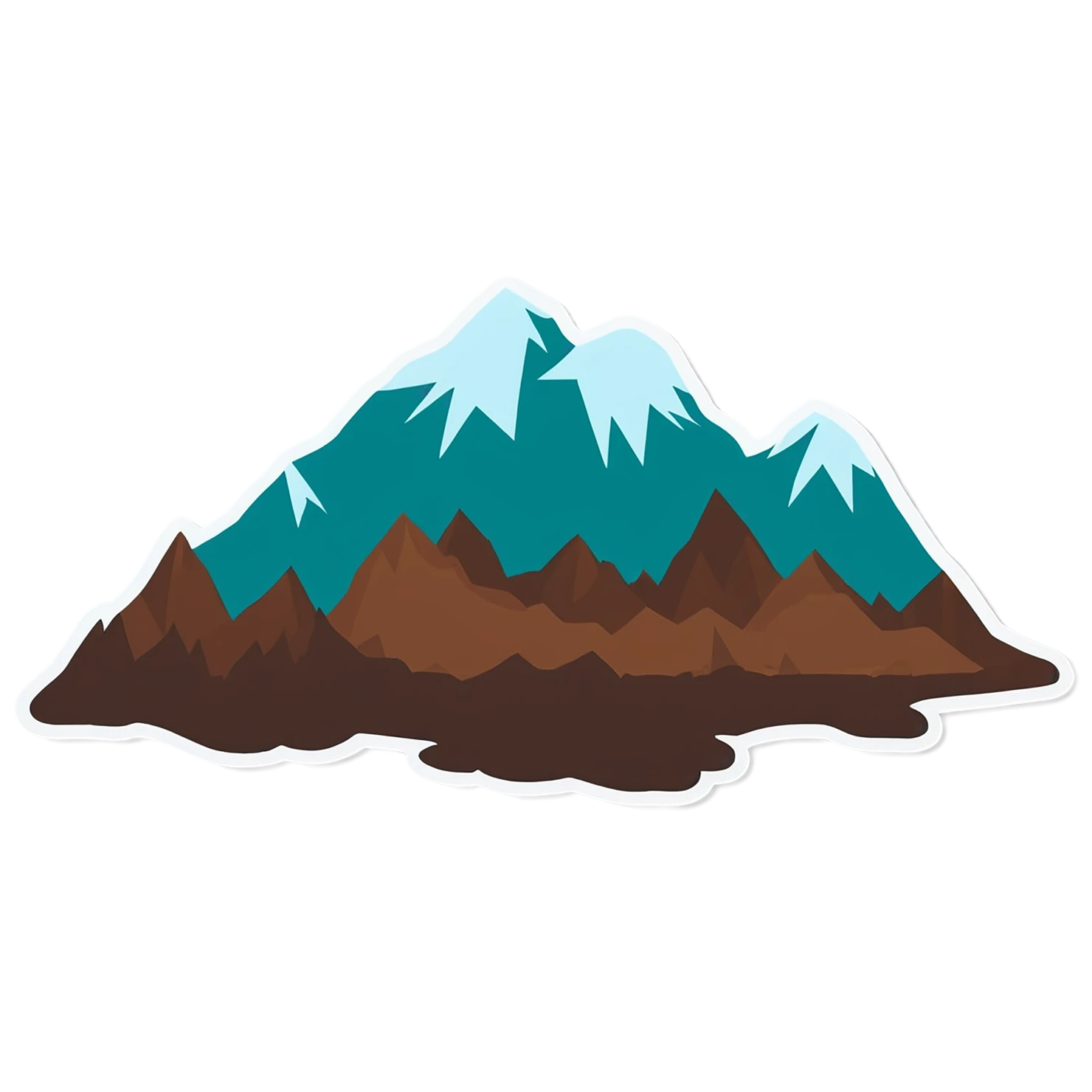 Mountain cute sticker isolated on transparent background #20034