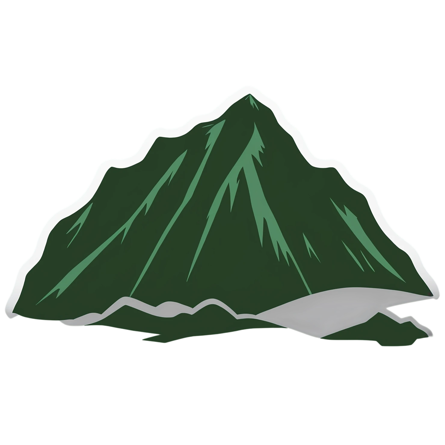Mountain cute sticker isolated on transparent background #20048