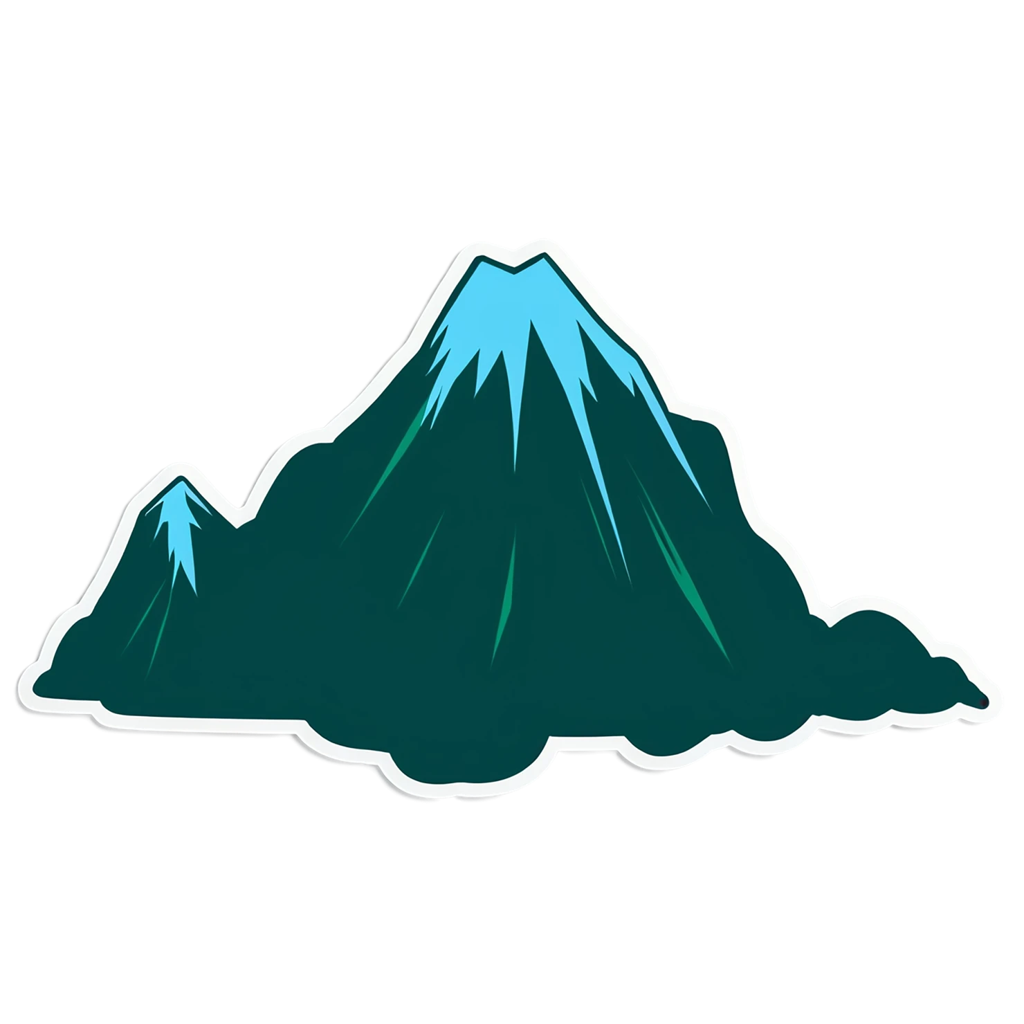 Mountain cute sticker isolated on transparent background #20054