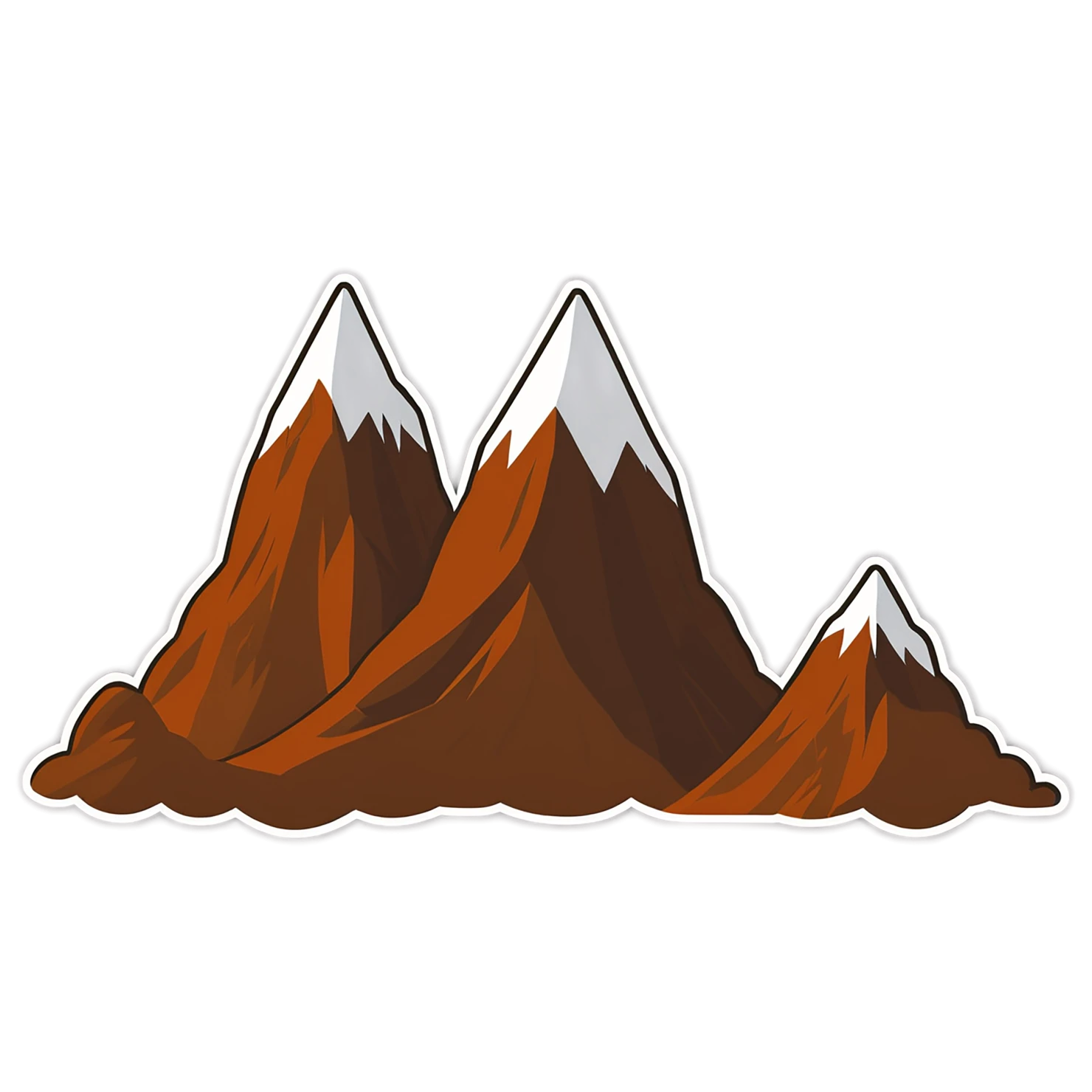 Mountain cute sticker isolated on transparent background #20058