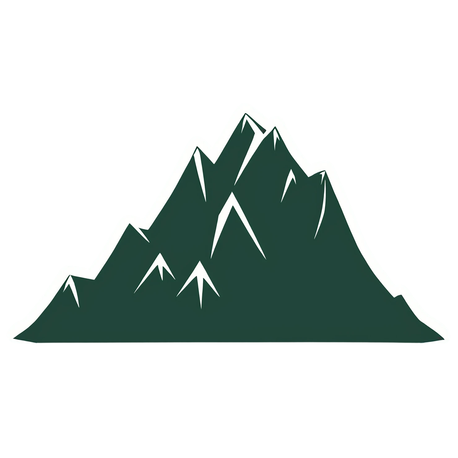Mountain cute sticker isolated on transparent background #20060
