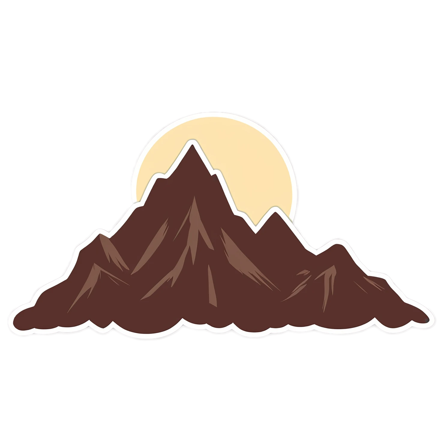 Mountain cute sticker isolated on transparent background #20093