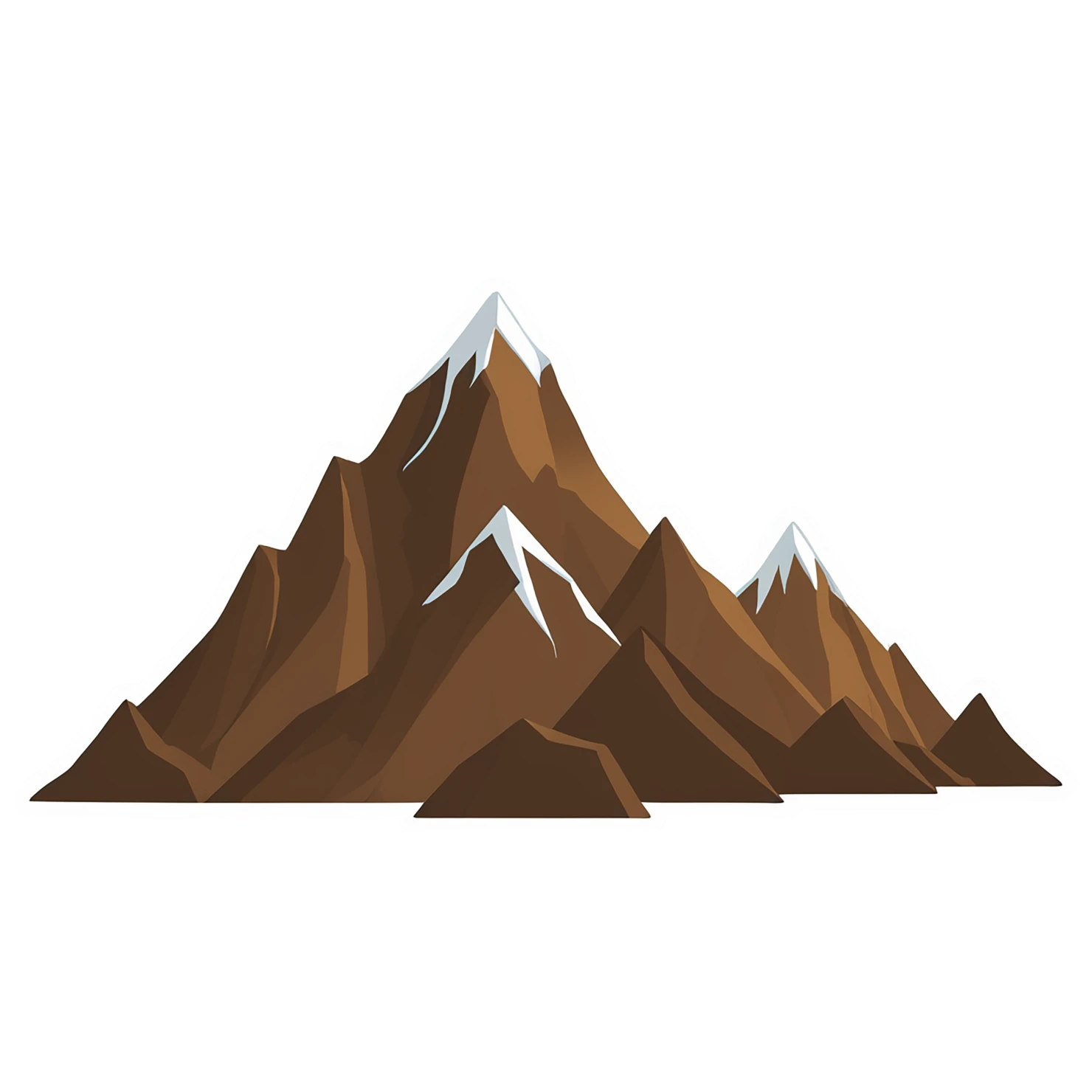 Mountain cute sticker isolated on transparent background #20098
