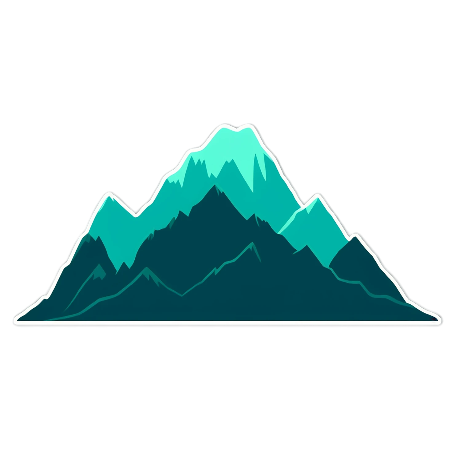 Mountain cute sticker isolated on transparent background #20102