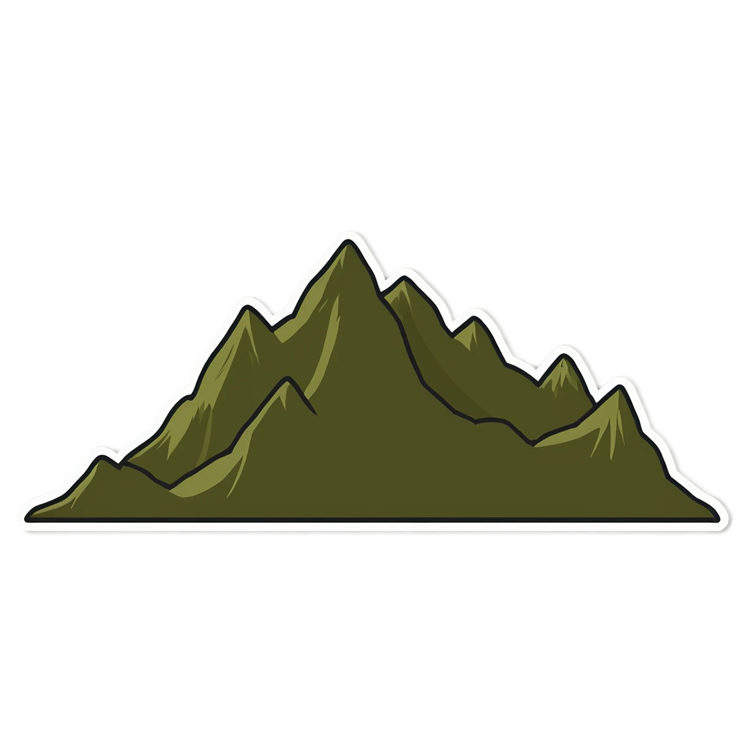 Mountain cute sticker isolated on transparent background #20104
