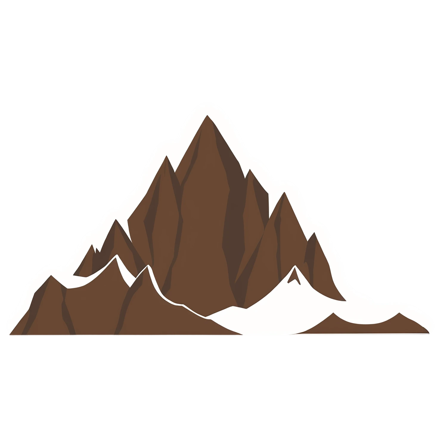 Mountain cute sticker isolated on transparent background #20120