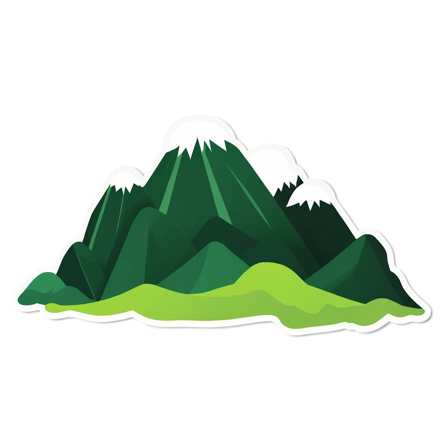 Mountain cute sticker isolated on transparent background #20126