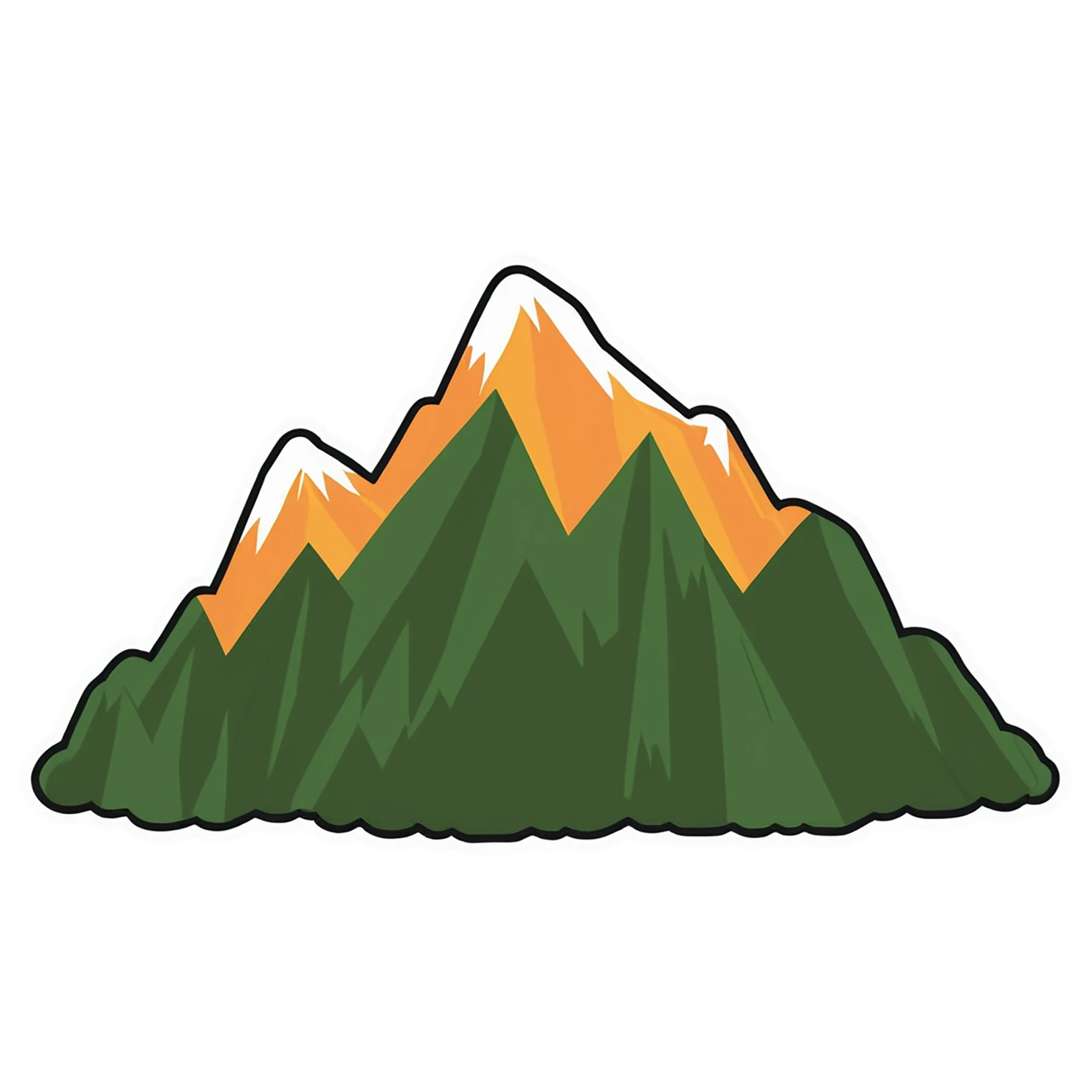 Mountain cute sticker isolated on transparent background #20127