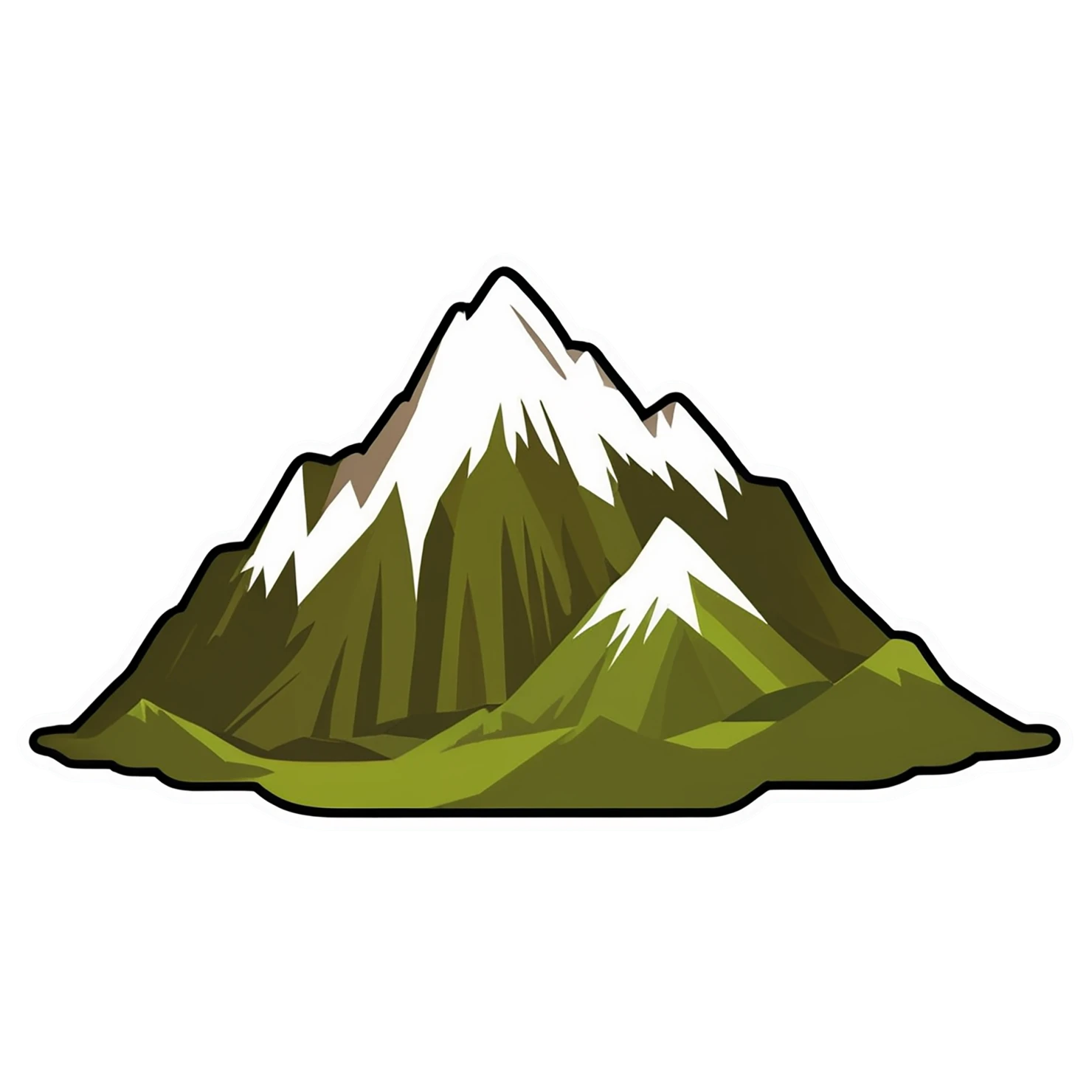 Mountain cute sticker isolated on transparent background #20140