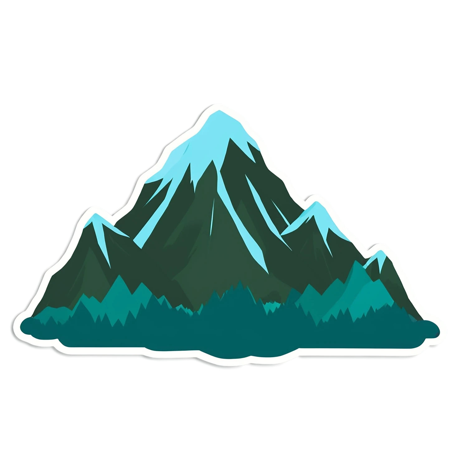 Mountain cute sticker isolated on transparent background #20143