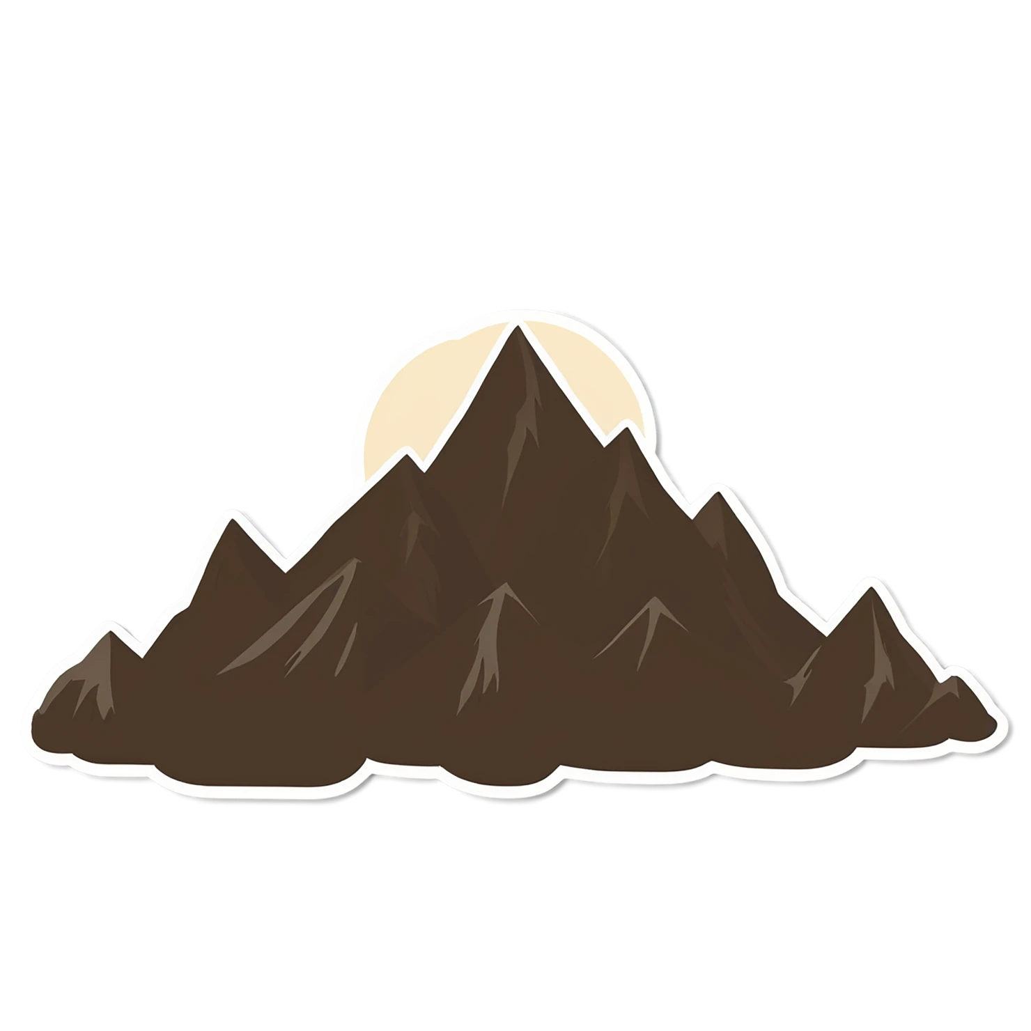 Mountain cute sticker isolated on transparent background #20144
