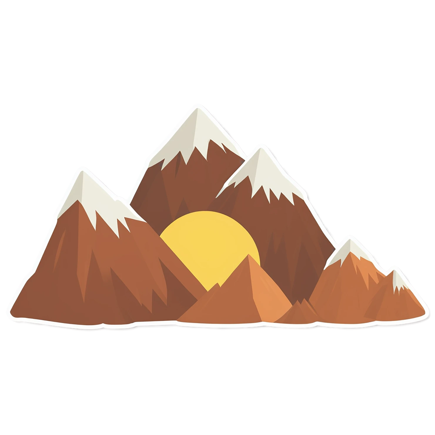 Mountain cute sticker isolated on transparent background #20147
