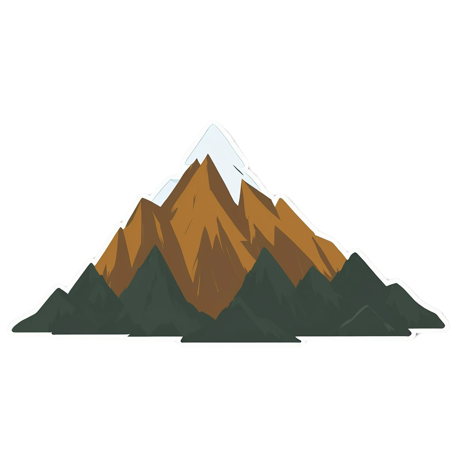 Mountain cute sticker isolated on transparent background #20149