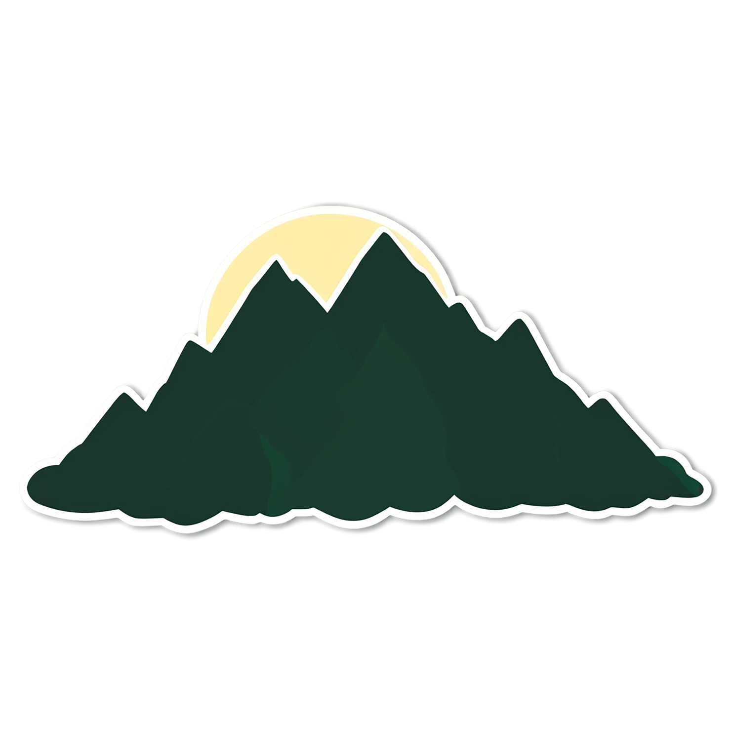 Mountain cute sticker isolated on transparent background #20155