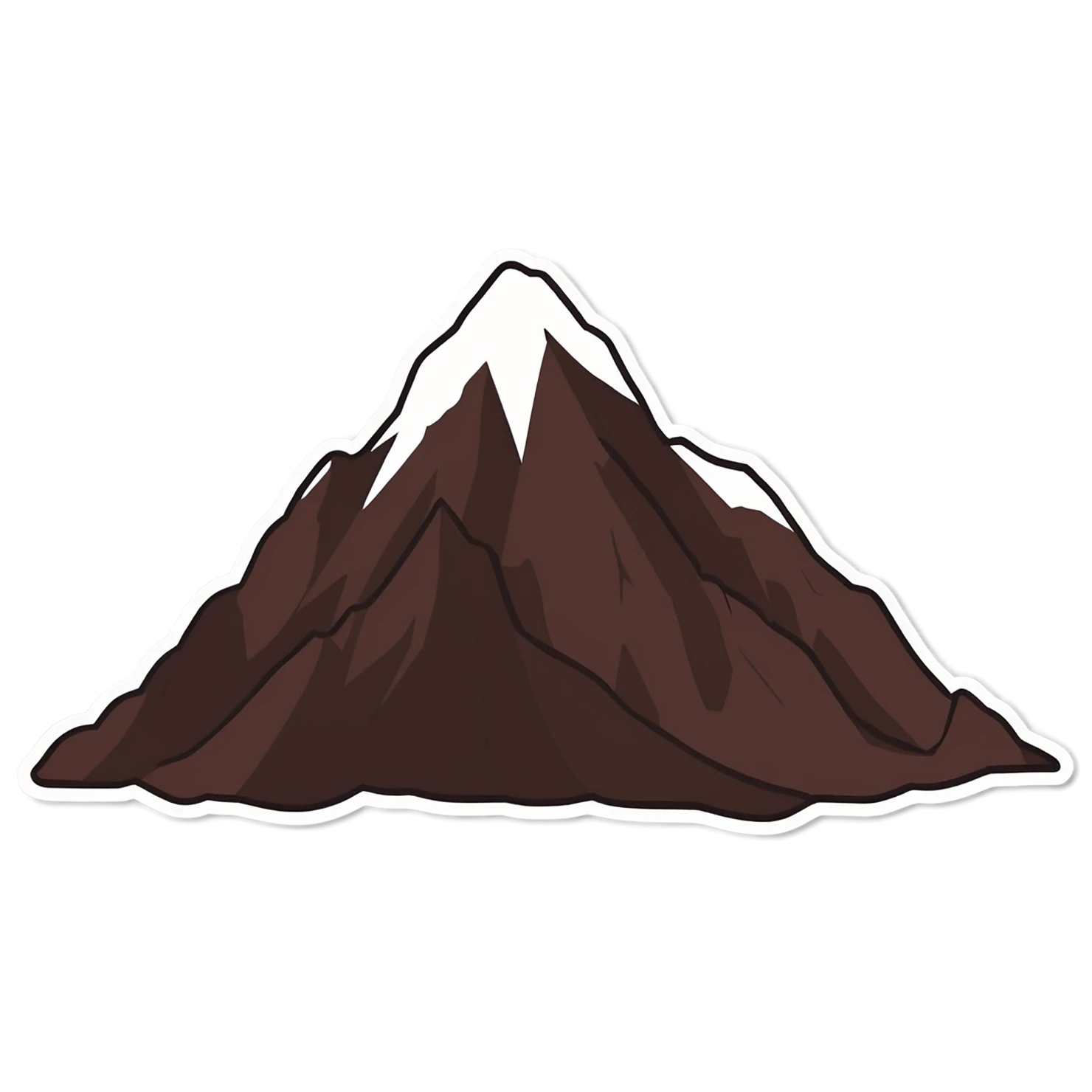 Mountain cute sticker isolated on transparent background #20161