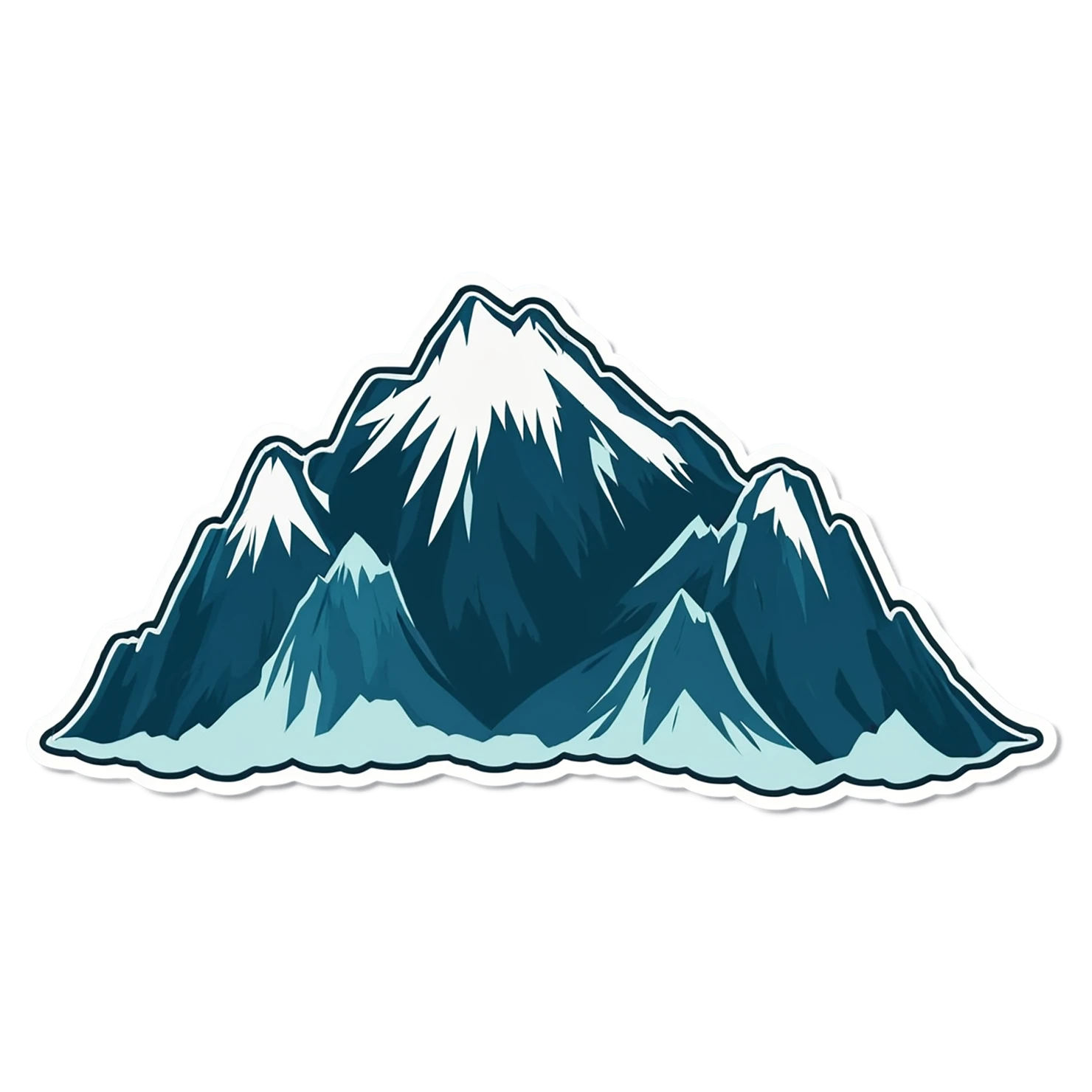 Mountain cute sticker isolated on transparent background #20164