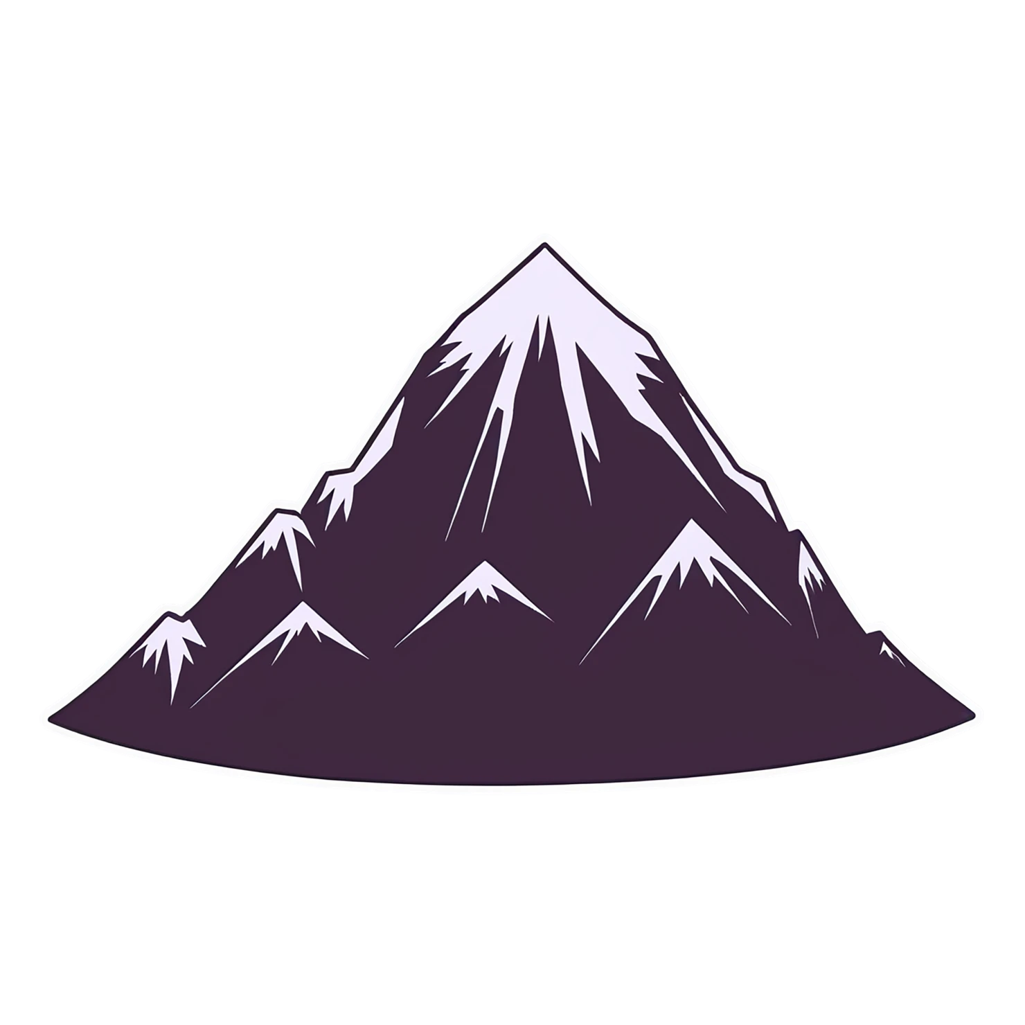 Mountain cute sticker isolated on transparent background #20168