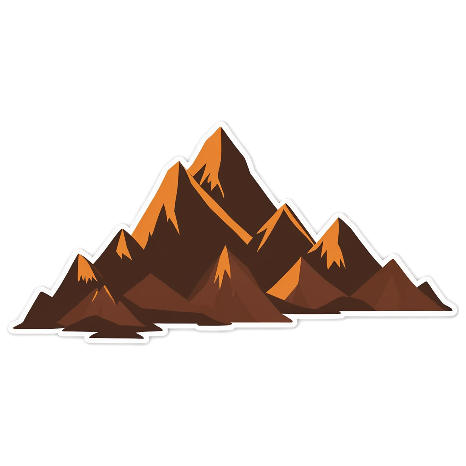 Mountain cute sticker isolated on transparent background #20169