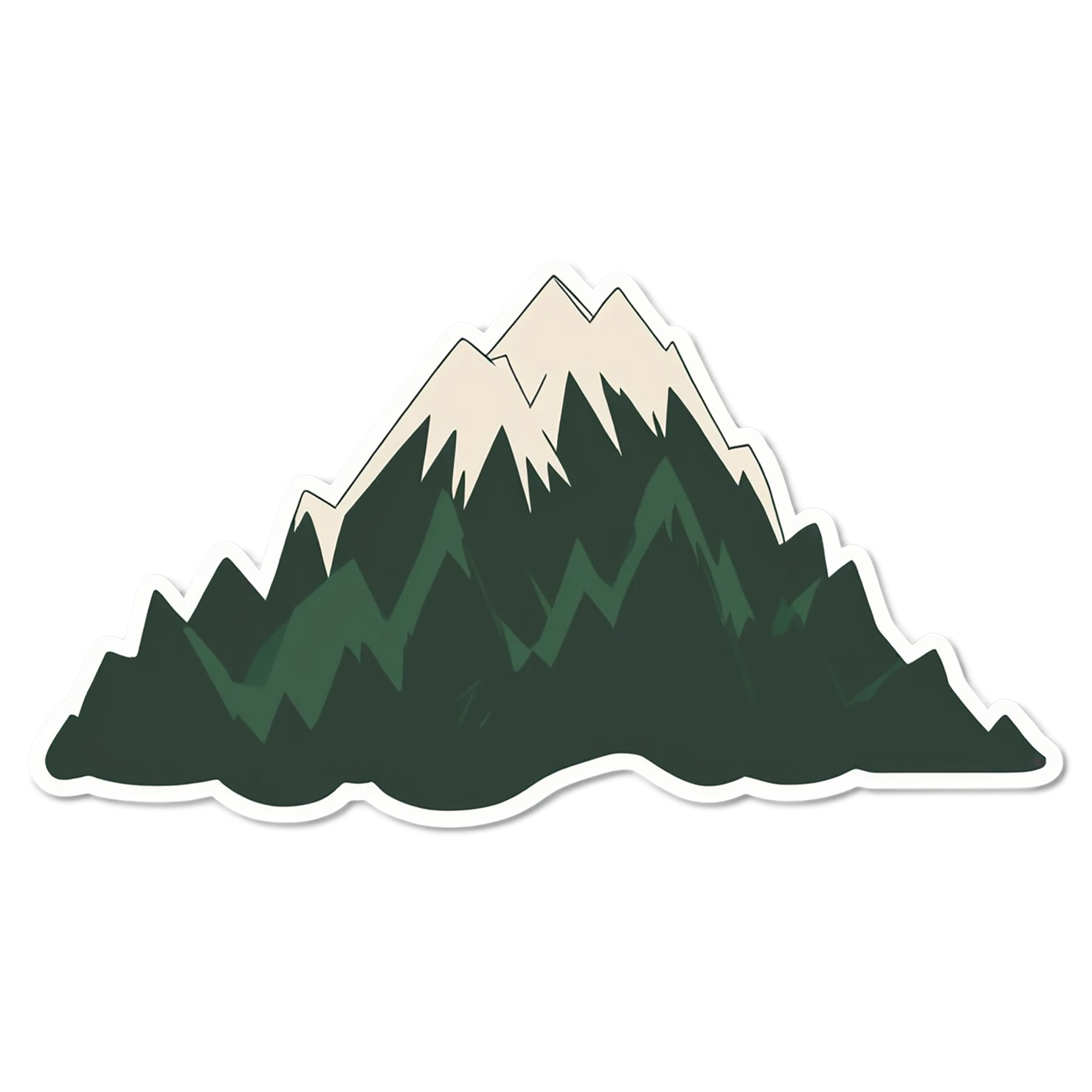Mountain cute sticker isolated on transparent background #20177