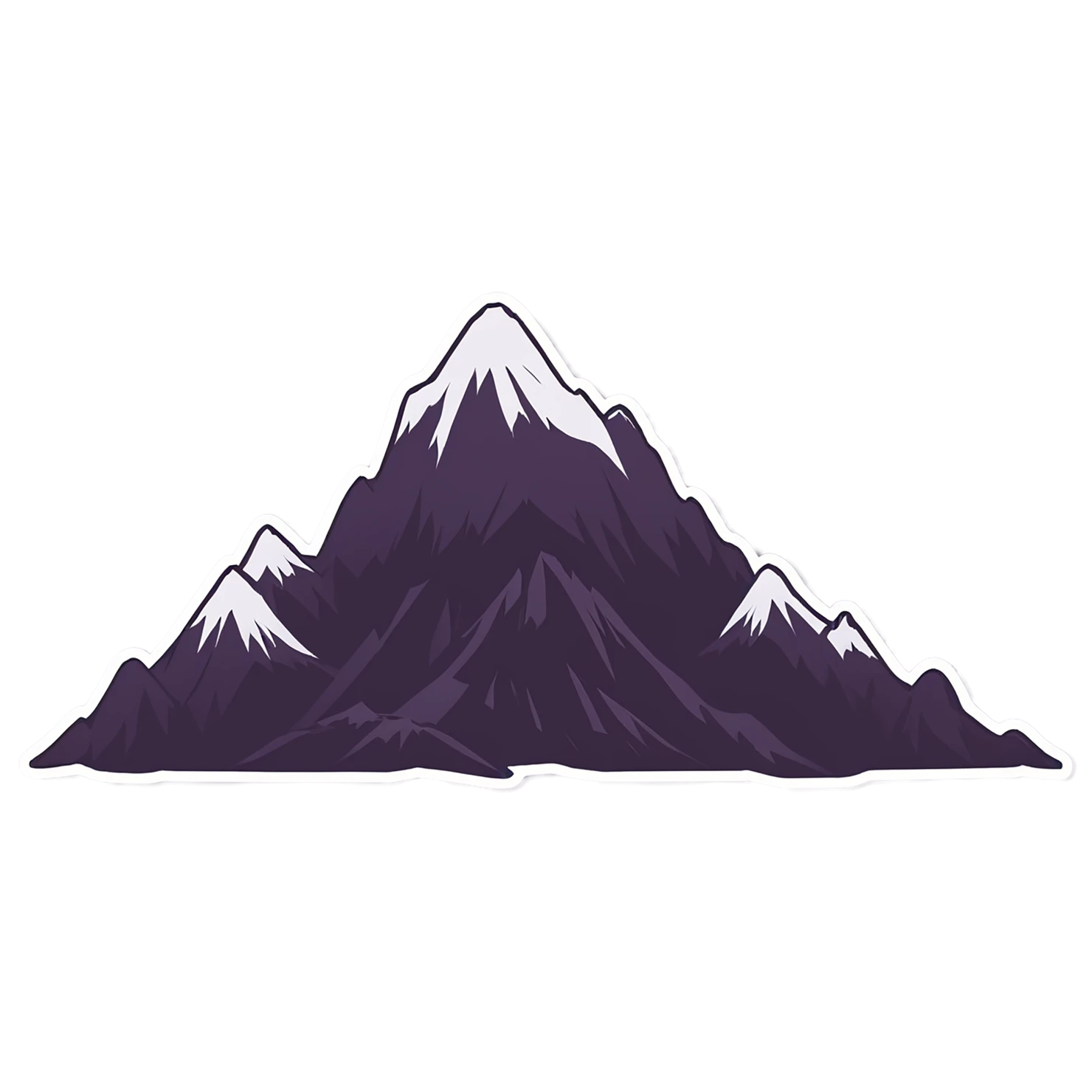 Mountain cute sticker isolated on transparent background #20180