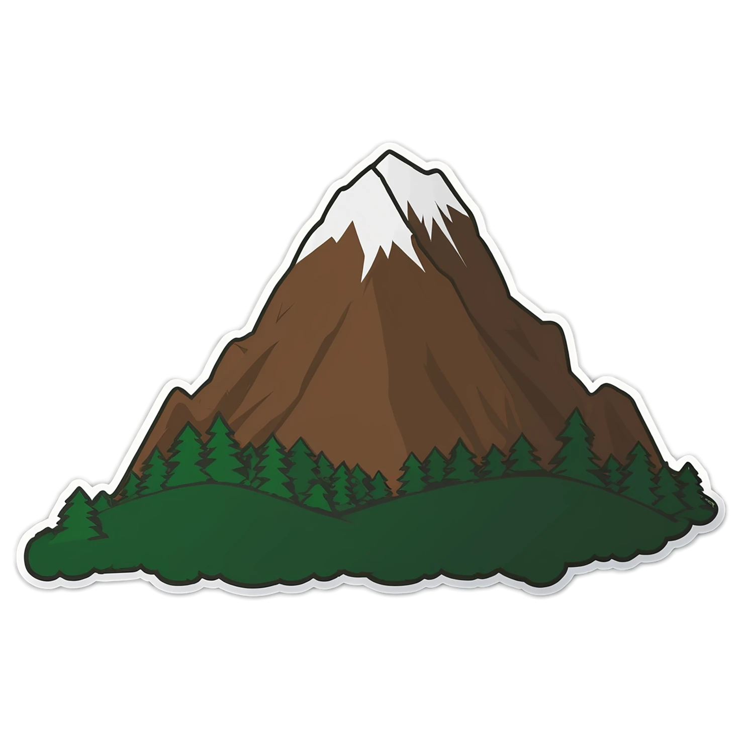 Mountain cute sticker isolated on transparent background #20183