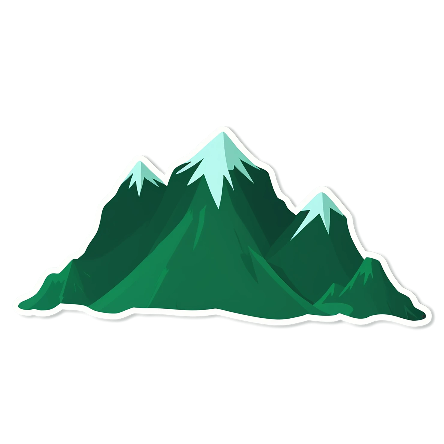Mountain cute sticker isolated on transparent background #20190