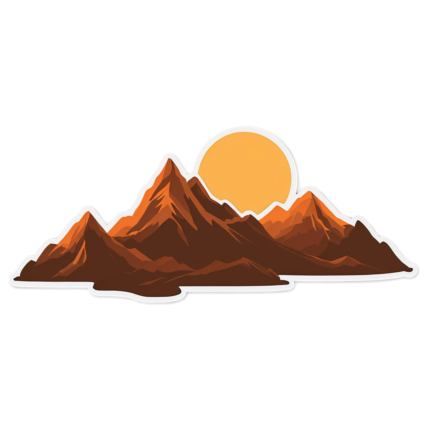 Mountain cute sticker isolated on transparent background #20193