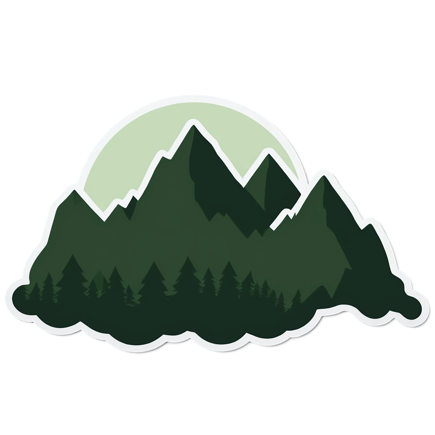 Mountain cute sticker isolated on transparent background #20198