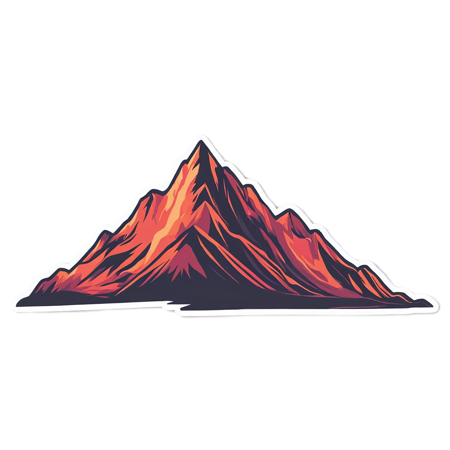 Mountain cute sticker isolated on transparent background #20204