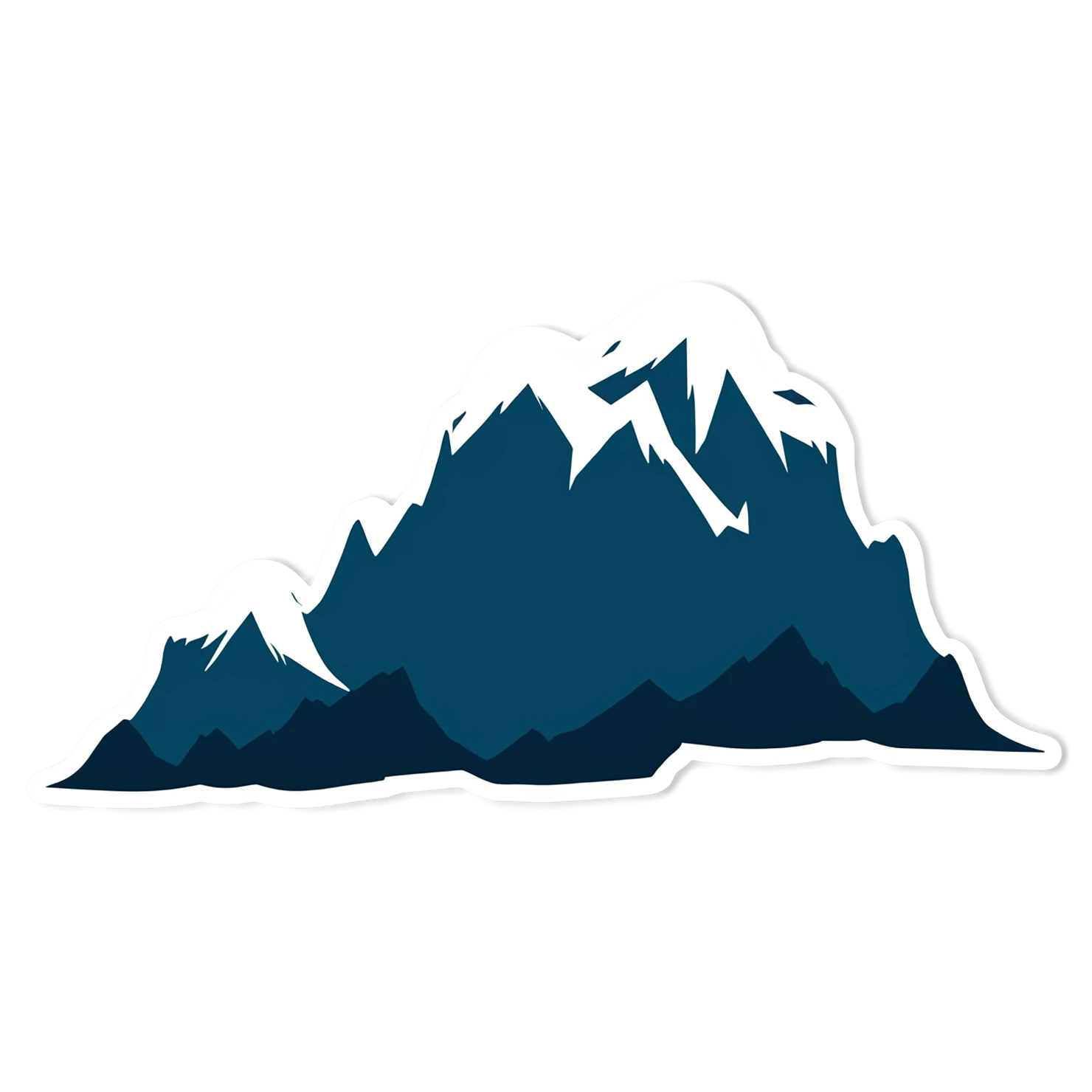 Mountain cute sticker isolated on transparent background #20214