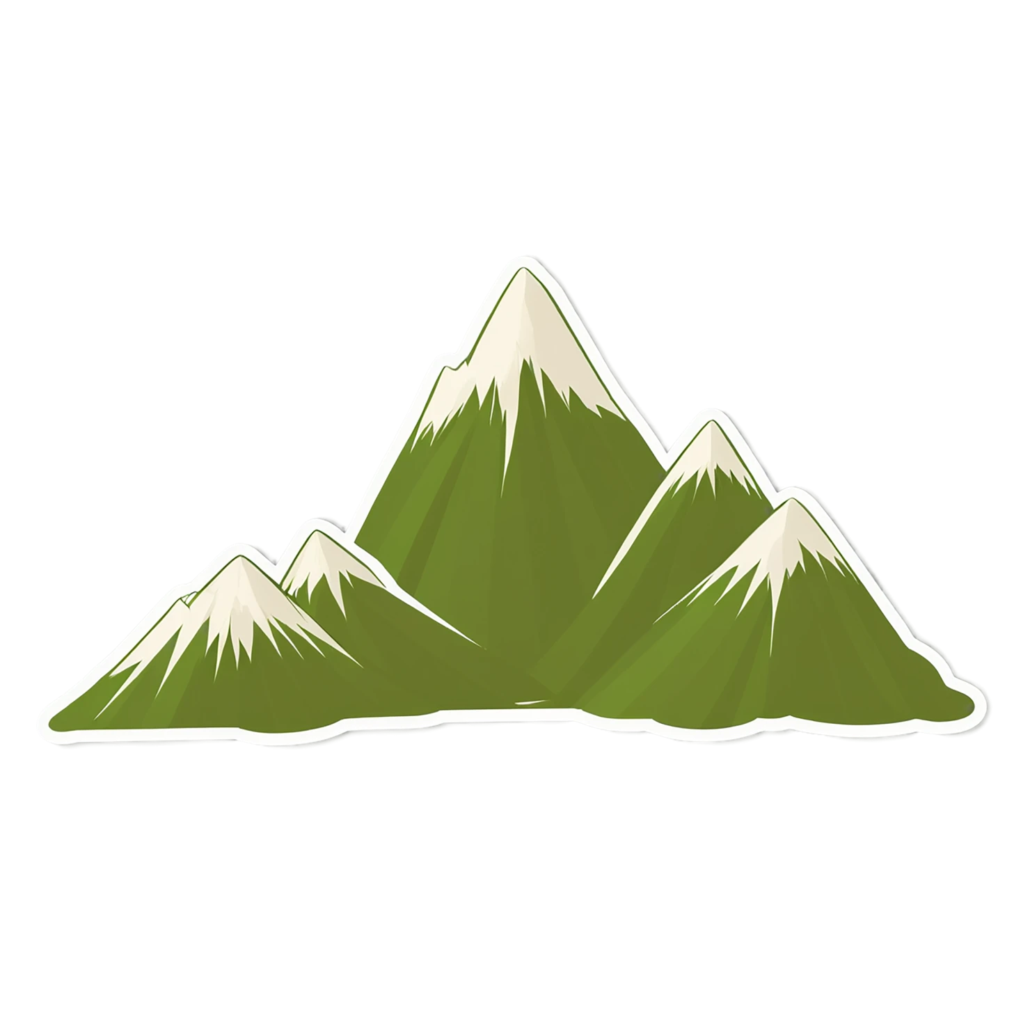 Mountain cute sticker isolated on transparent background #20221