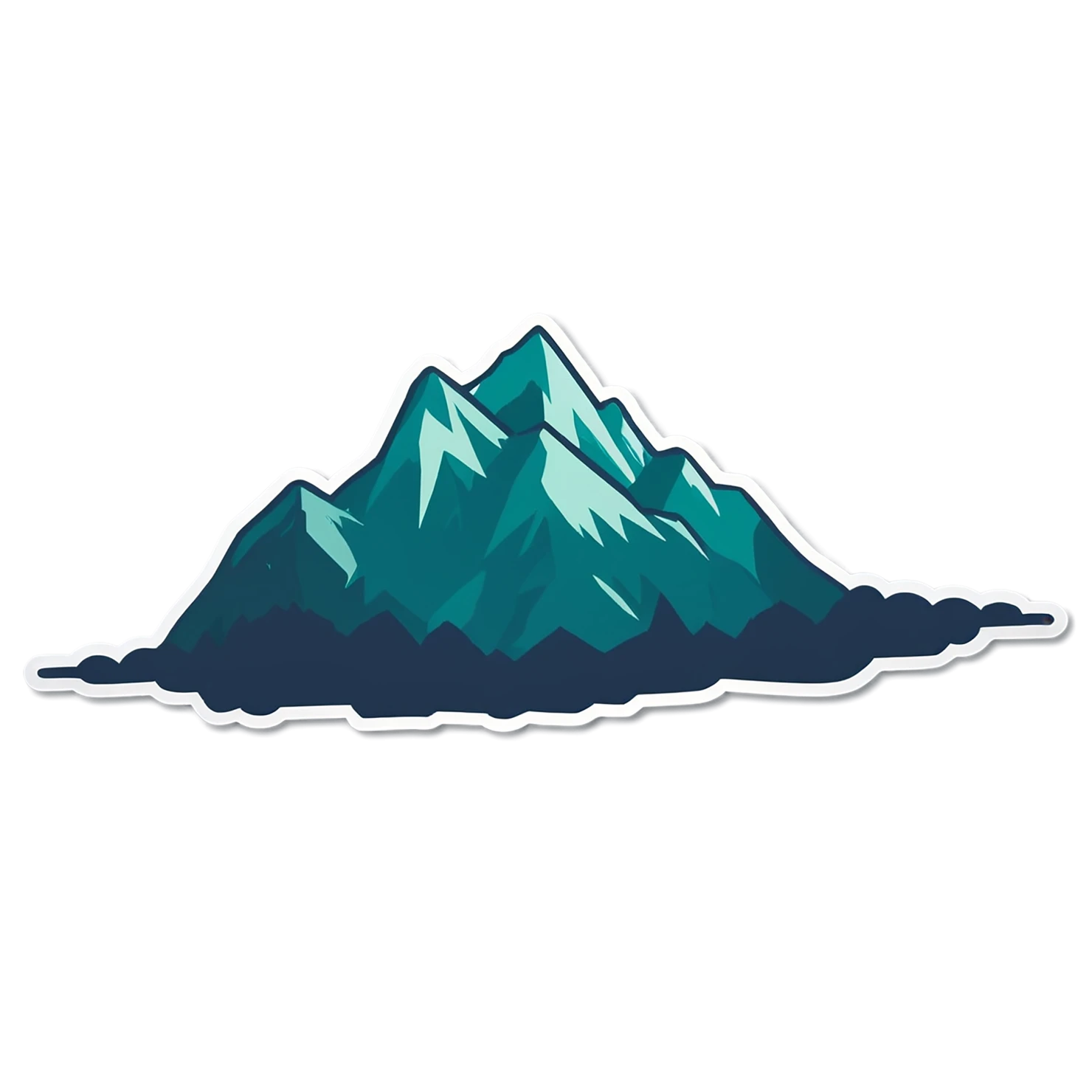 Mountain cute sticker isolated on transparent background #20222