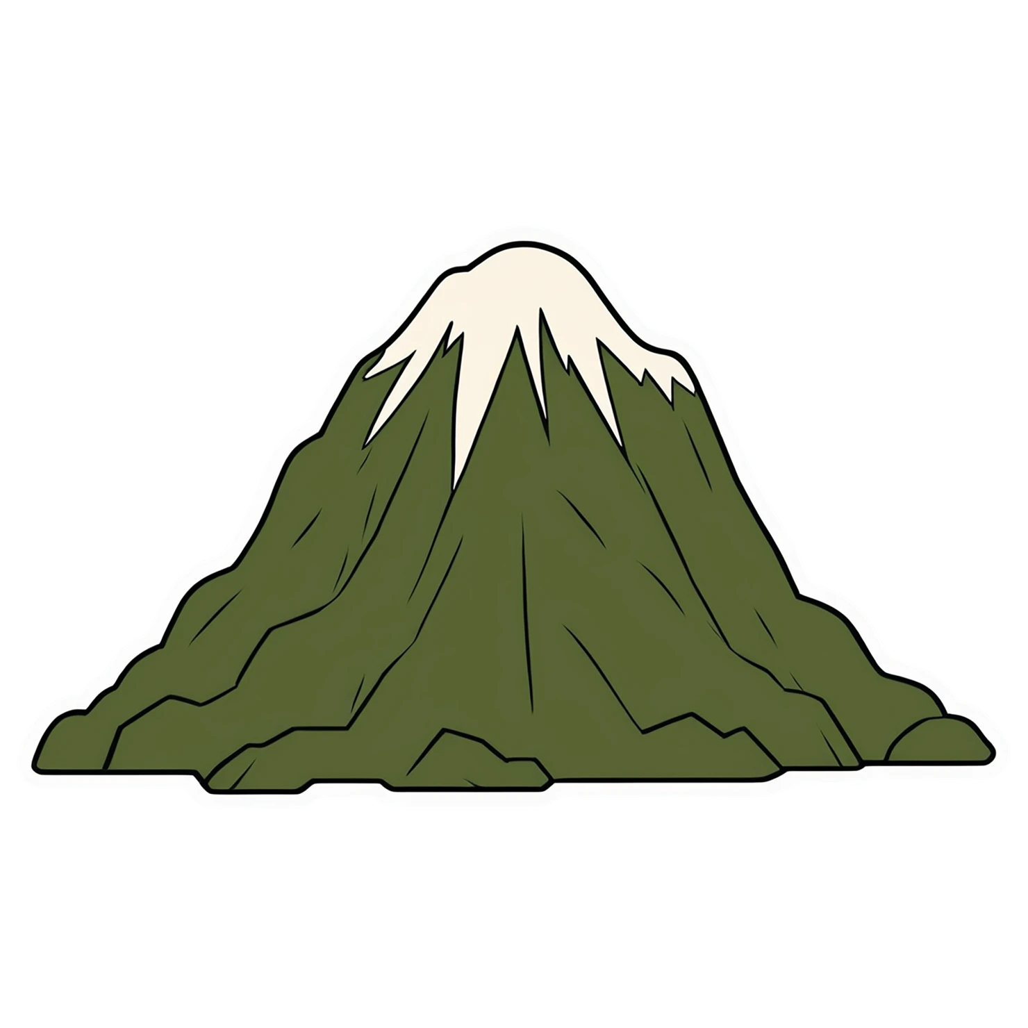 Mountain cute sticker isolated on transparent background #20227