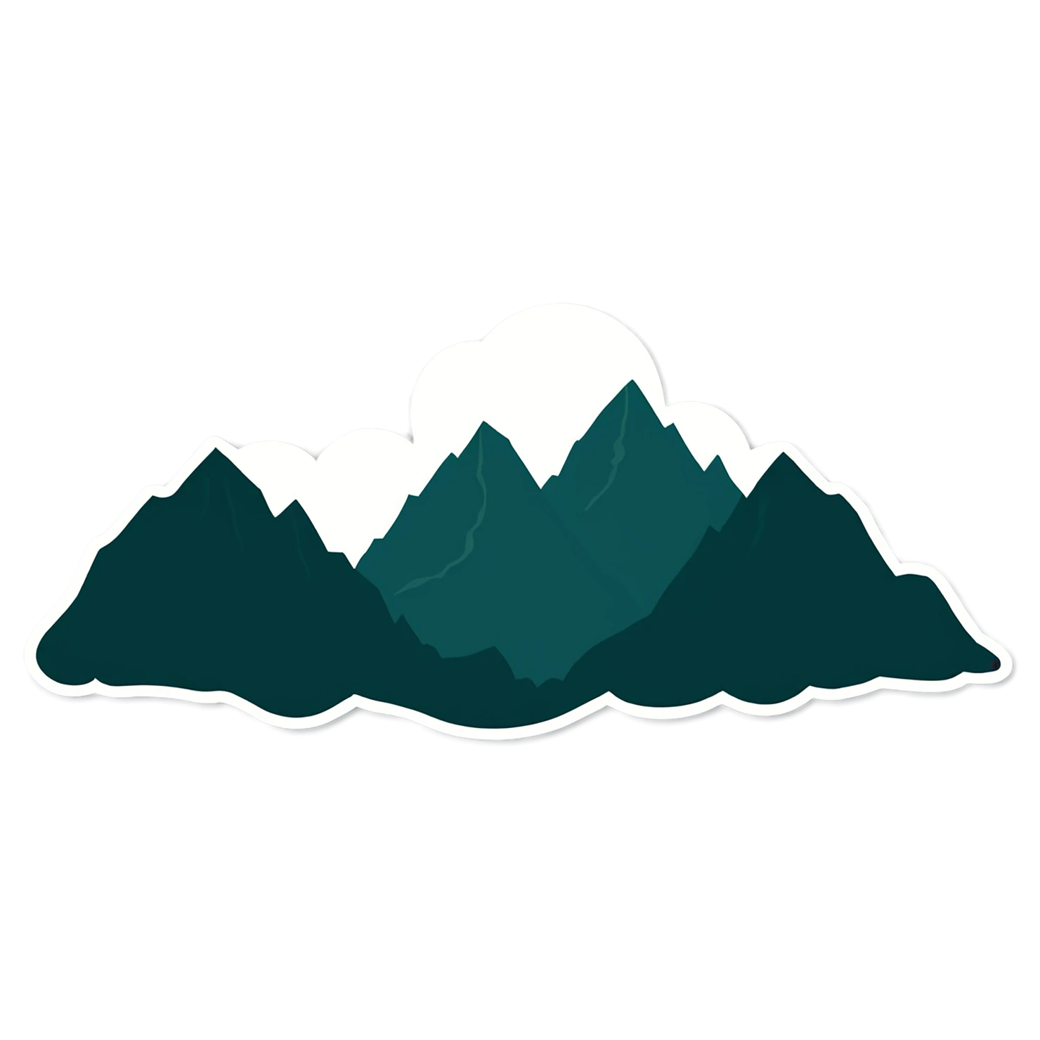 Mountain cute sticker isolated on transparent background #20228