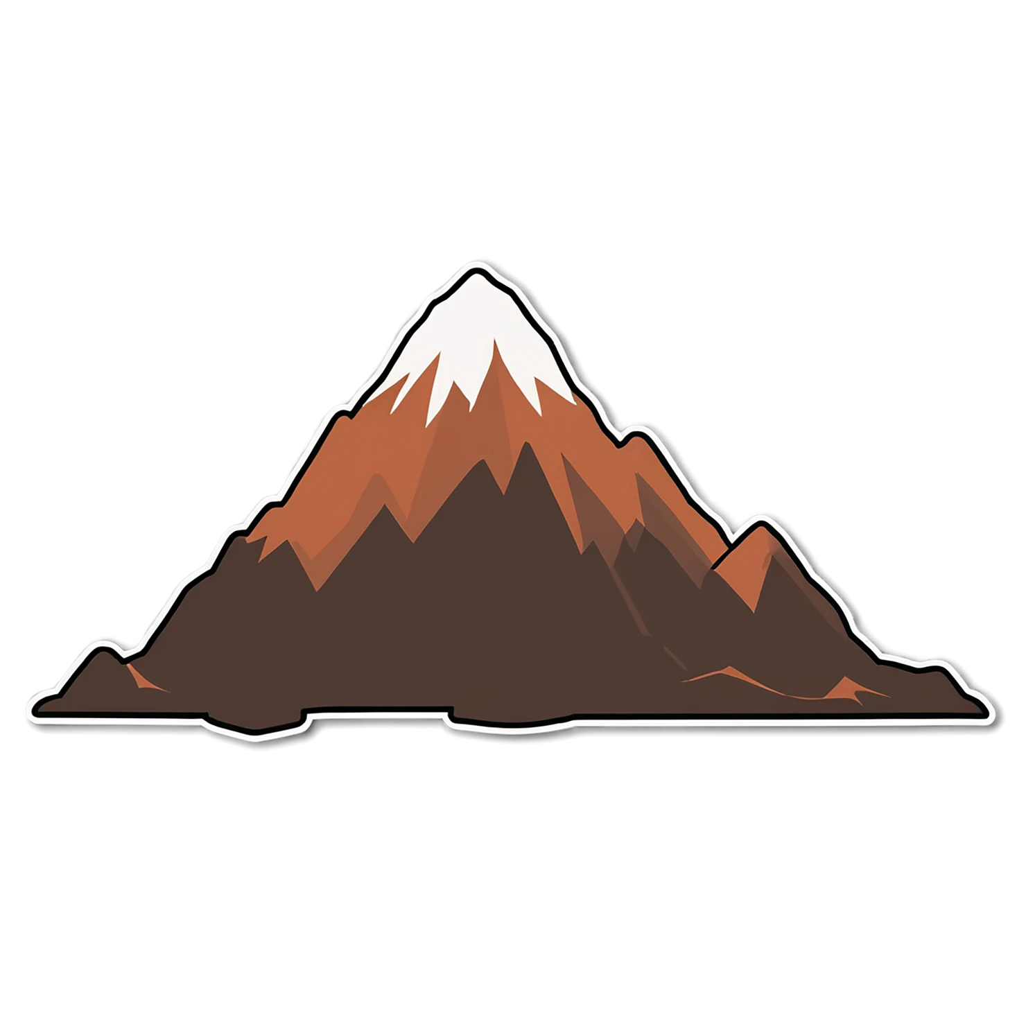 Mountain cute sticker isolated on transparent background #20230