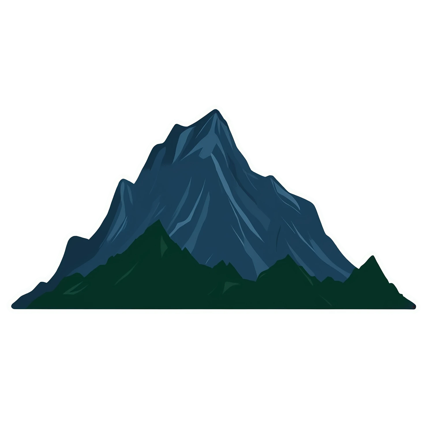 Mountain cute sticker isolated on transparent background #20240