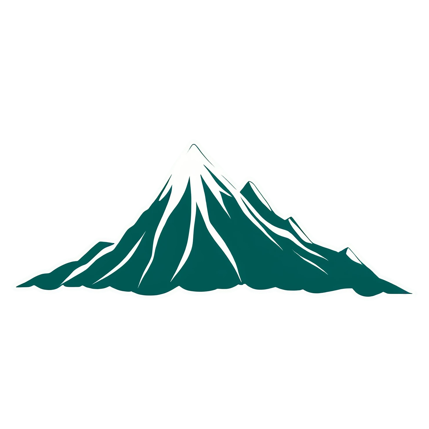 Mountain cute sticker isolated on transparent background #20241