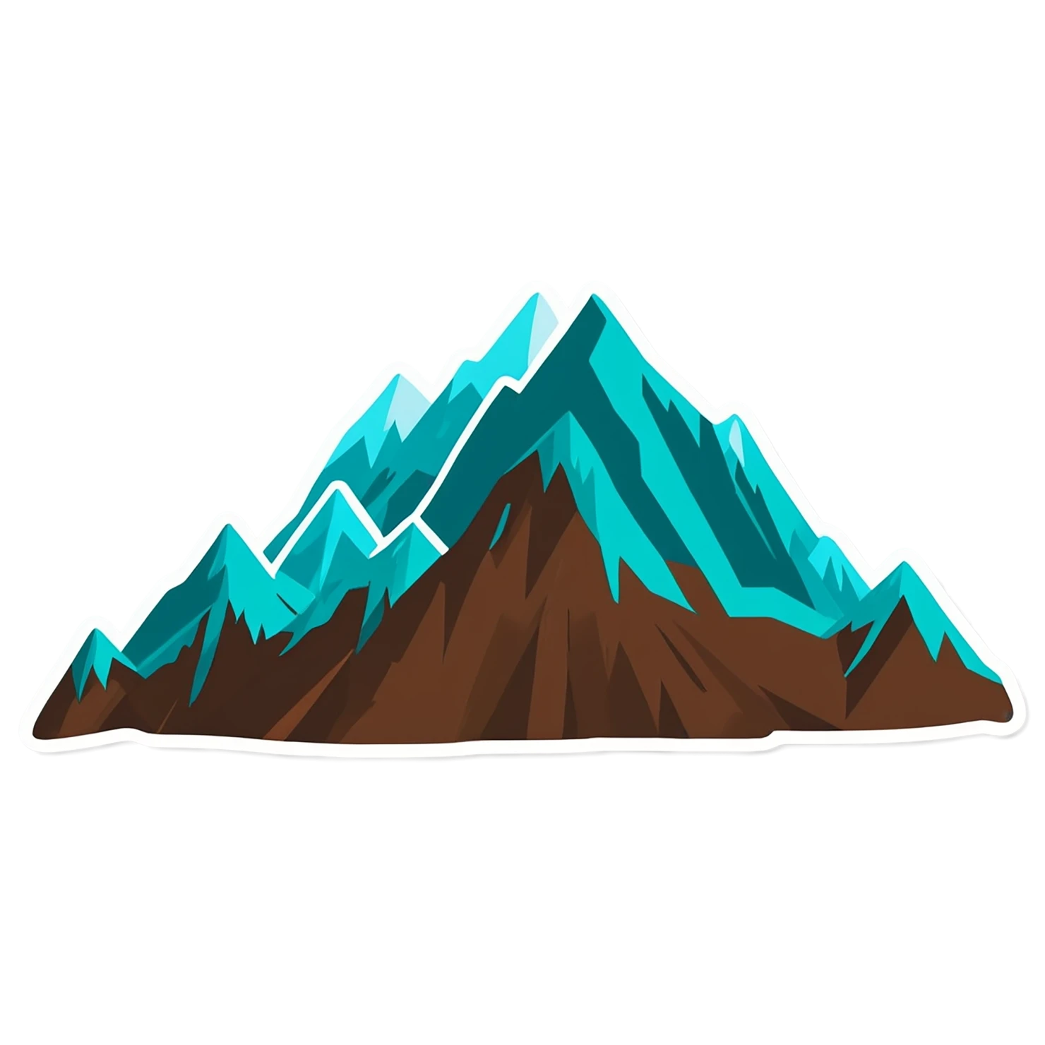 Mountain cute sticker isolated on transparent background #20247