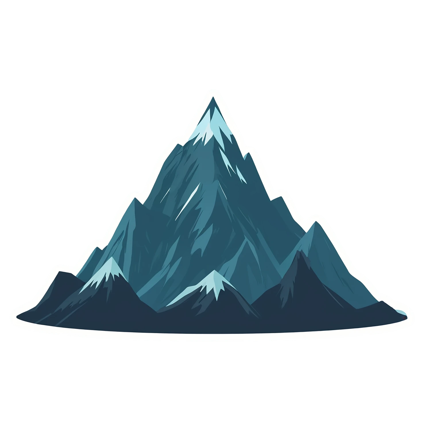 Mountain cute sticker isolated on transparent background #20248