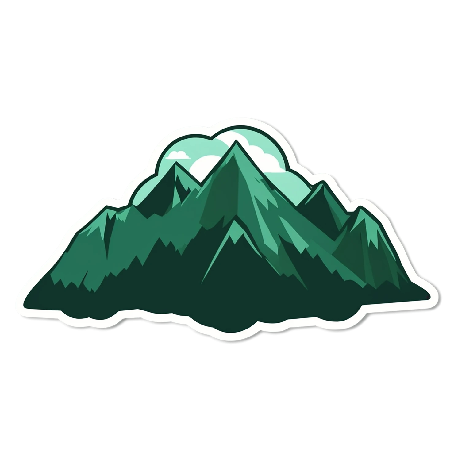 Mountain cute sticker isolated on transparent background #20259
