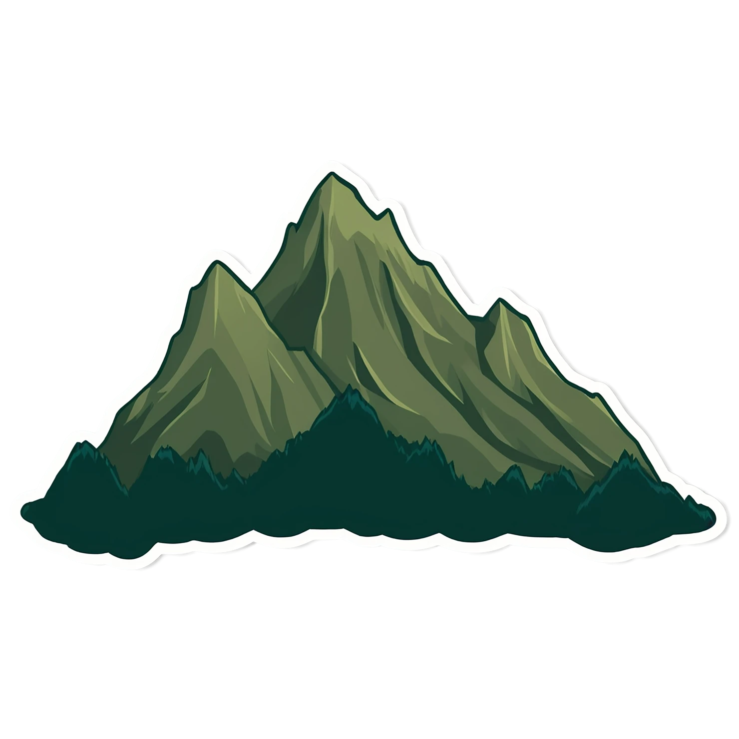 Mountain cute sticker isolated on transparent background #20262