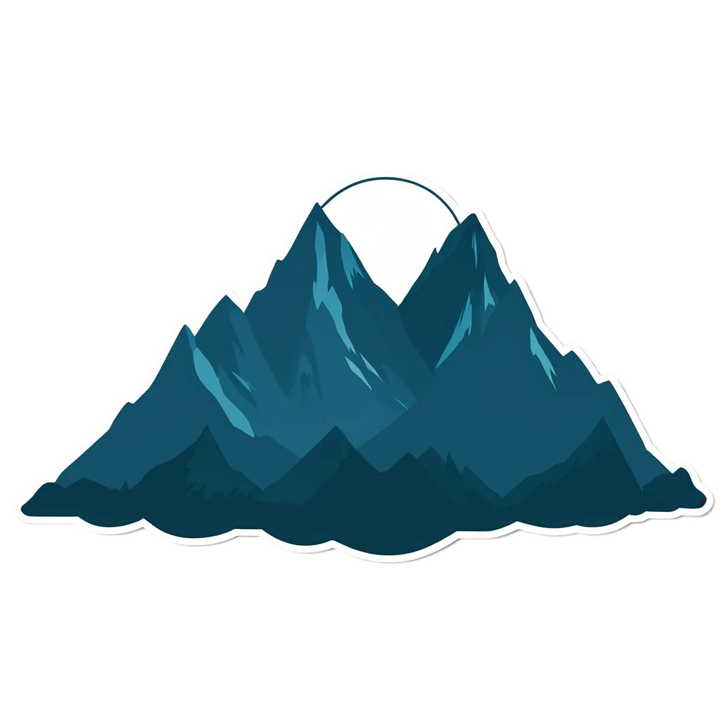 Mountain cute sticker isolated on transparent background #20263